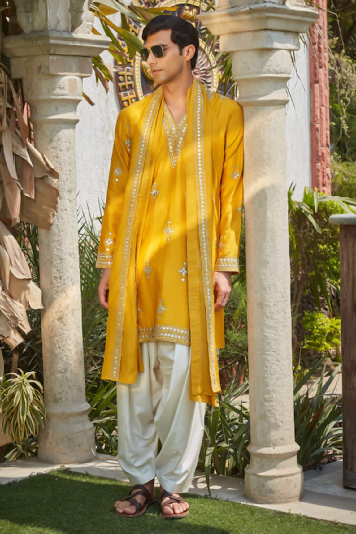 Bohame Paul Zari Embroidered Kurta Set