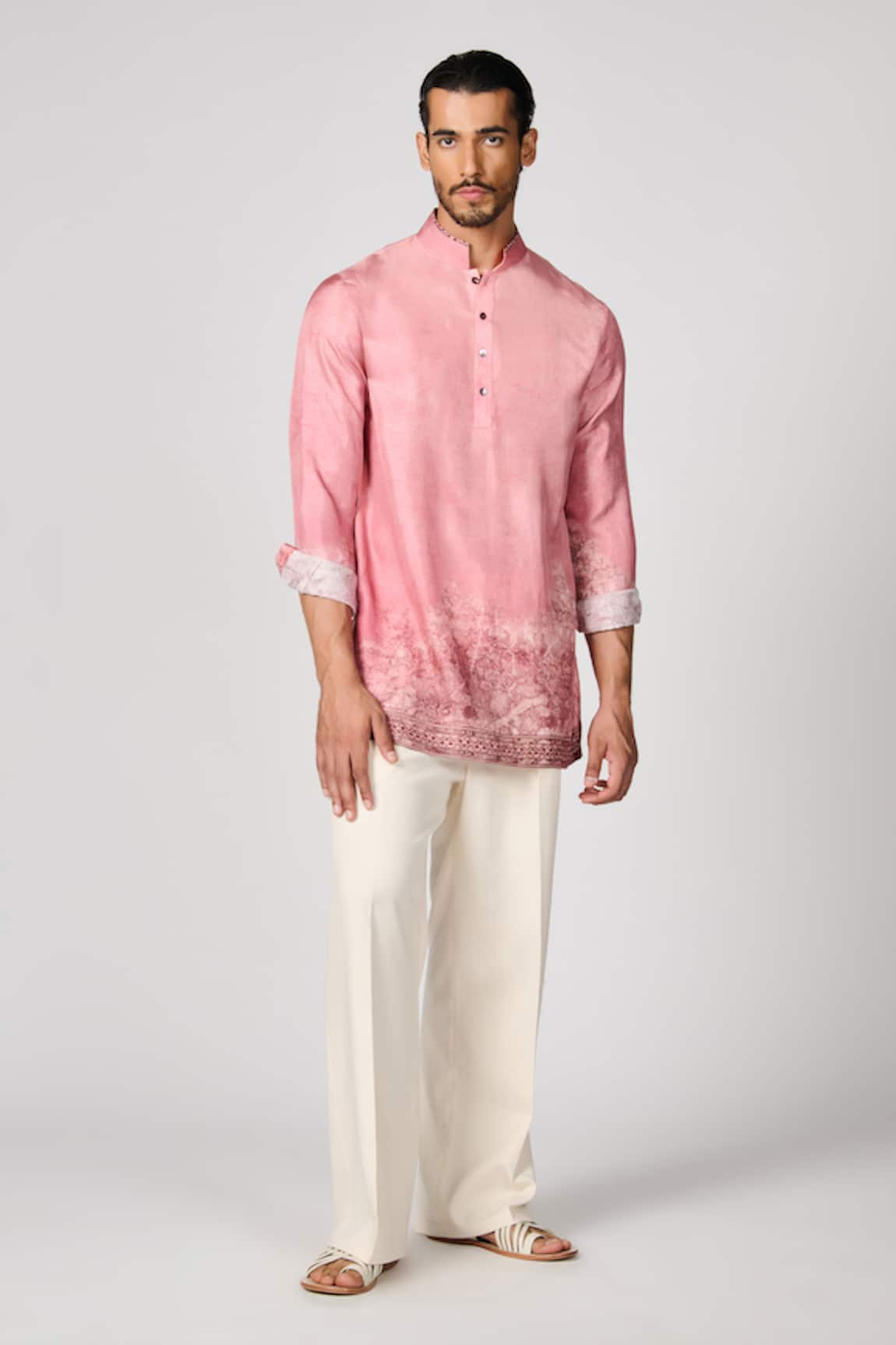 S&N by Shantnu Nikhil Printed Short Kurta