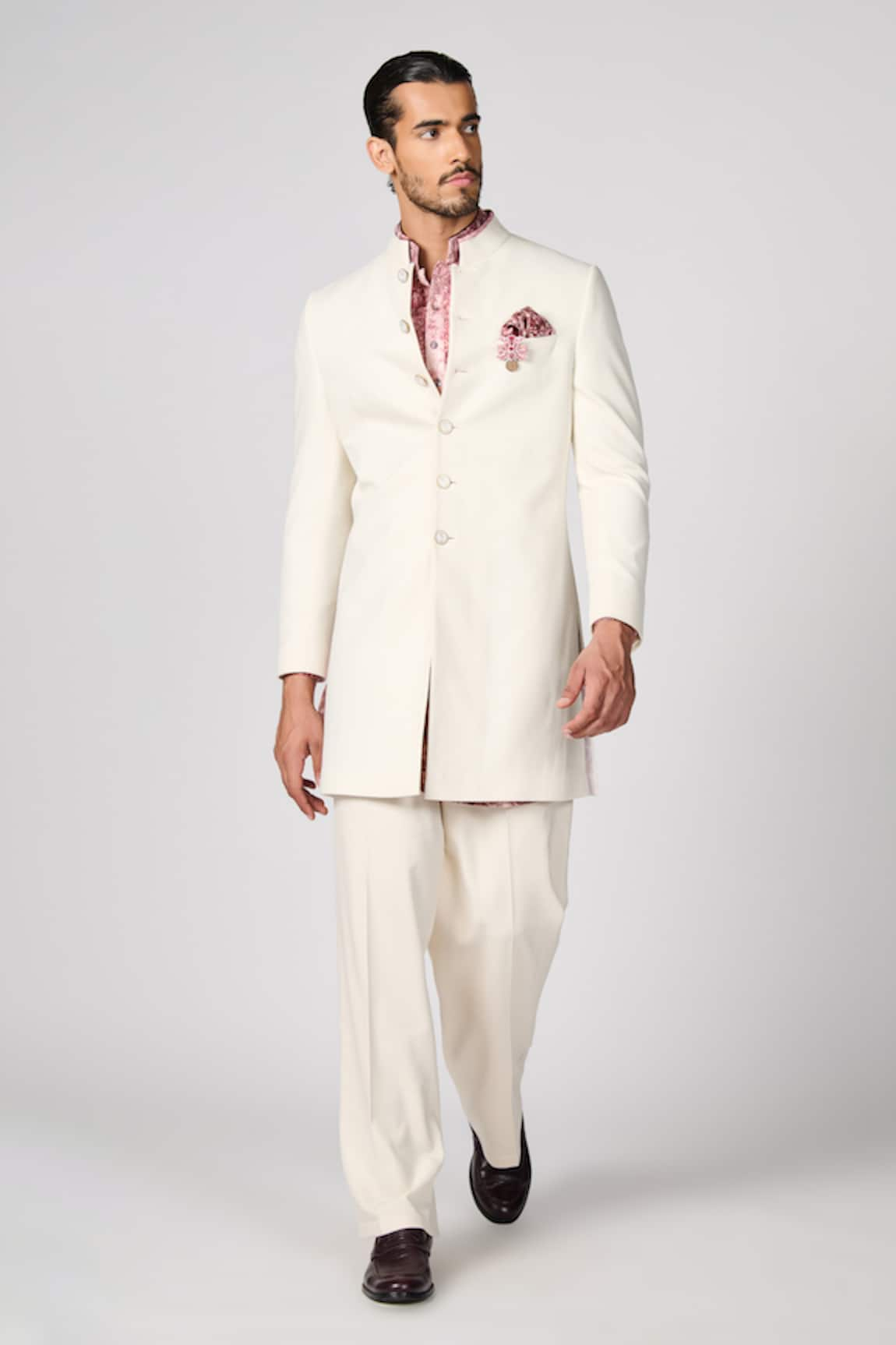 S&N by Shantnu Nikhil Plain Sherwani