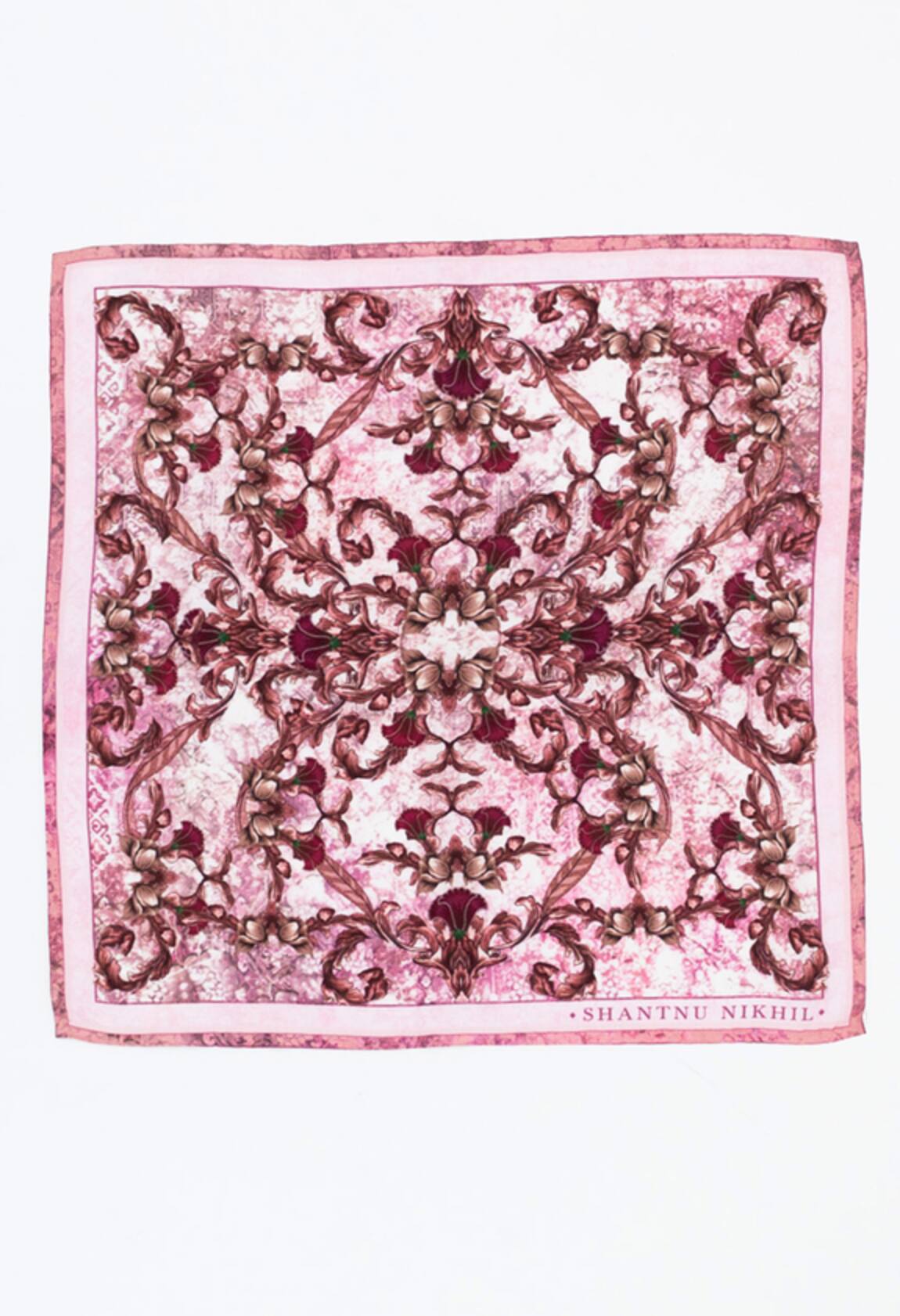 S&N by Shantnu Nikhil Printed Pocket Square