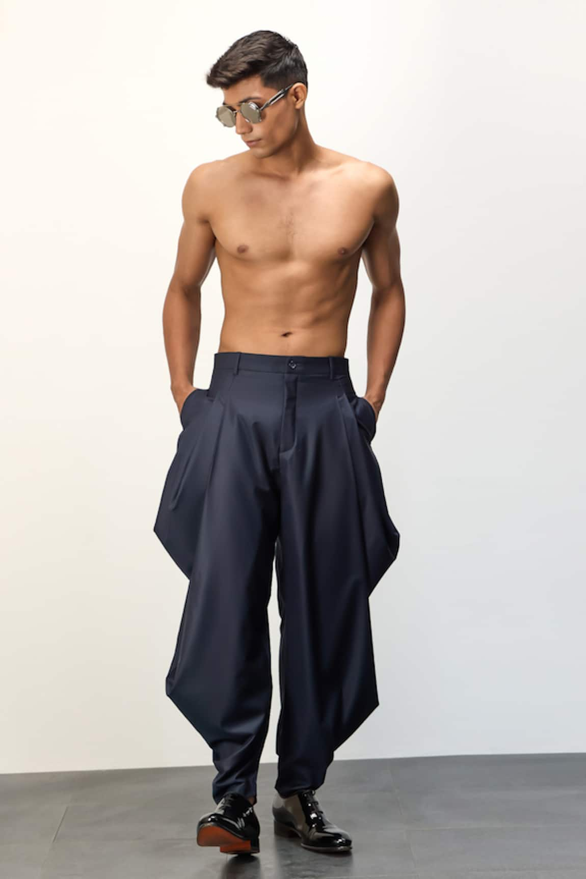 Arjan Dugal Solid Draped Pant