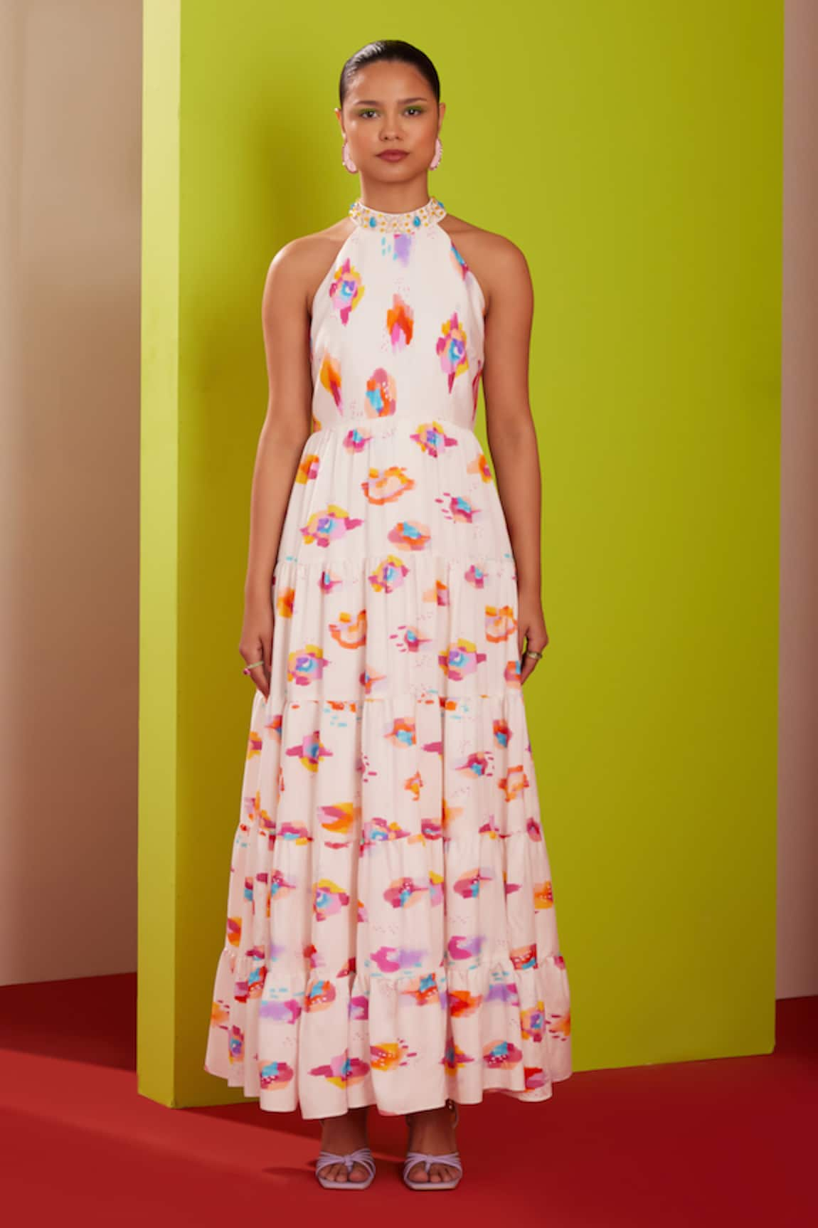 Garima Bindal Abstract Print Maxi Dress