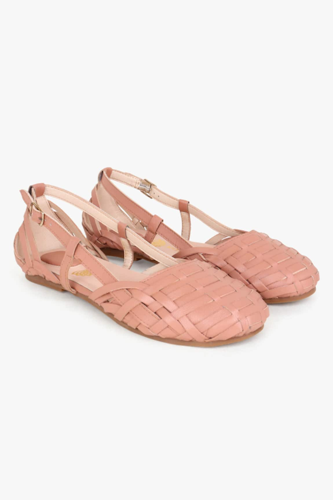 KOLHA Aavya Basket Weave Sandals