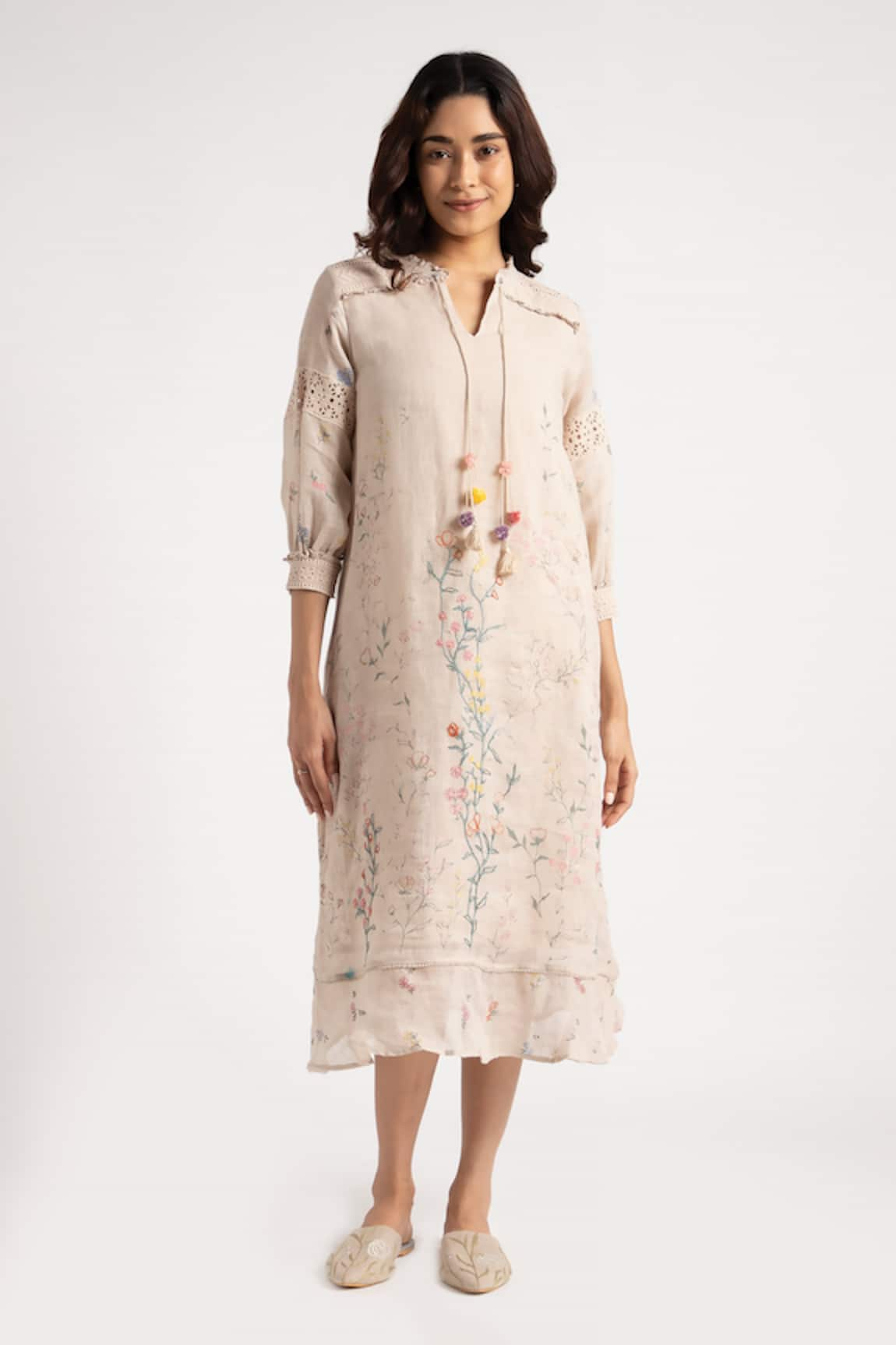 Kaveri Walk in the Clouds Karma Floral Pattern Dress