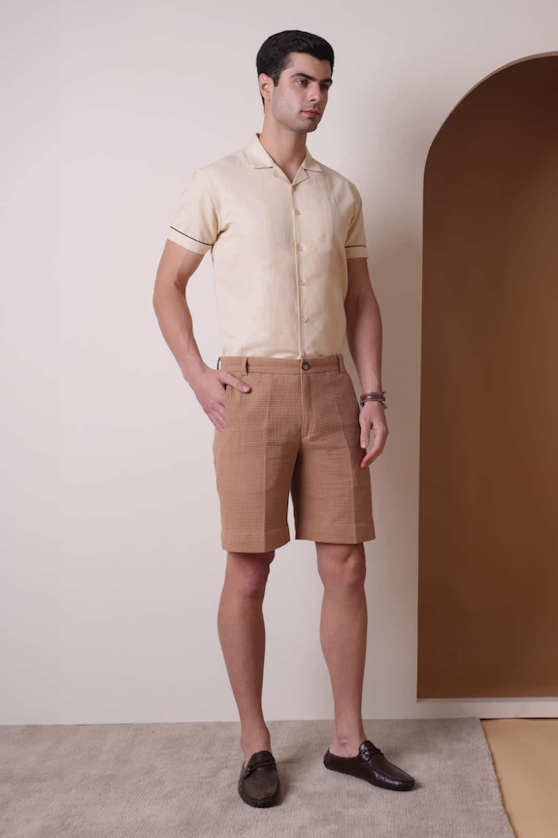 Lacquer Embassy Carlisle Textured Shorts