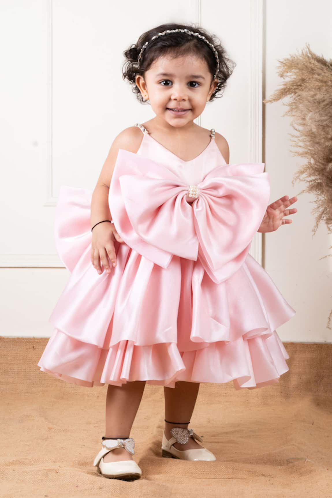 Lil Angels Bow Double Layered Dress