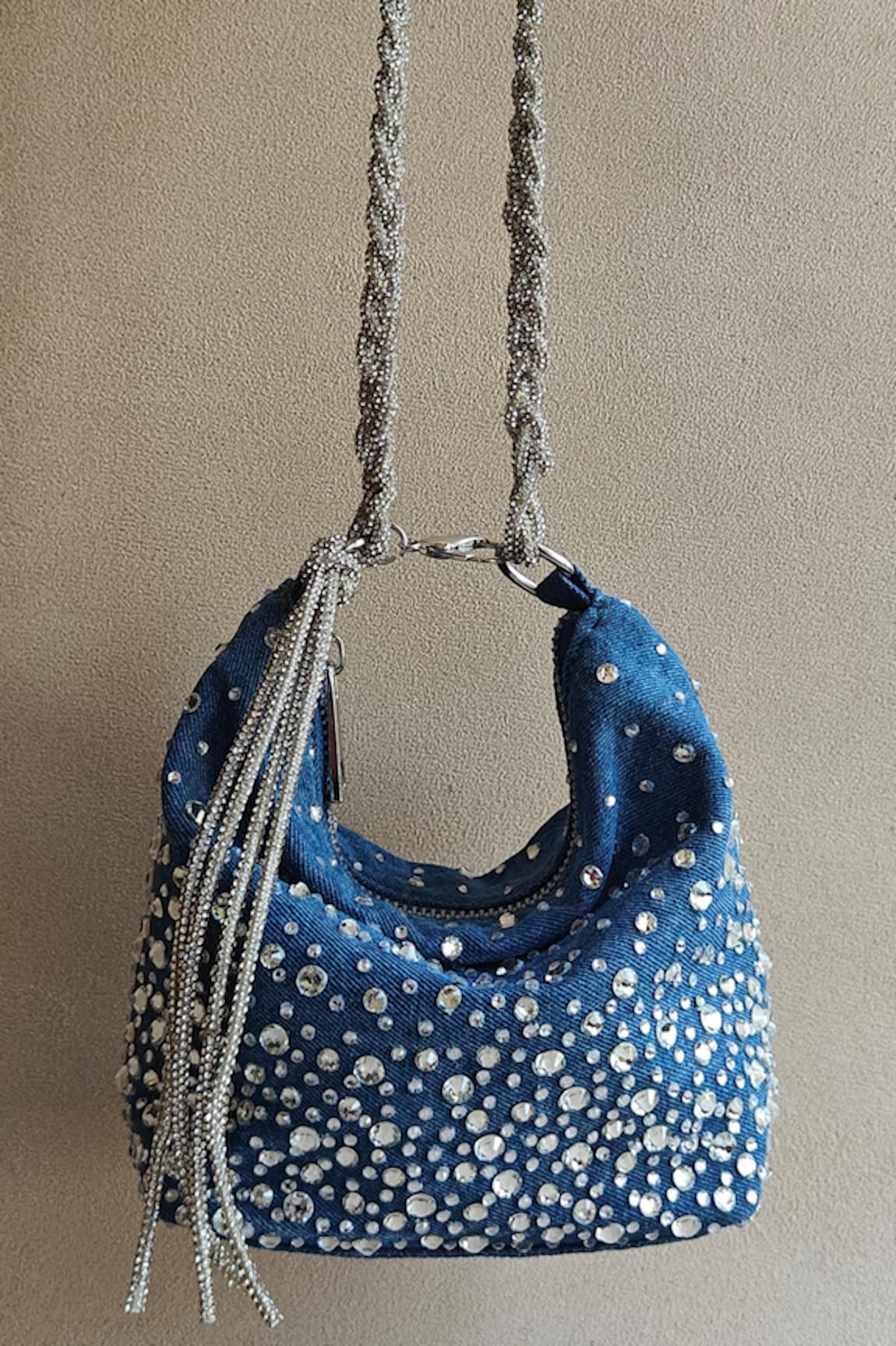 Plode Crystal Galaxy Embellished Potli Handbag