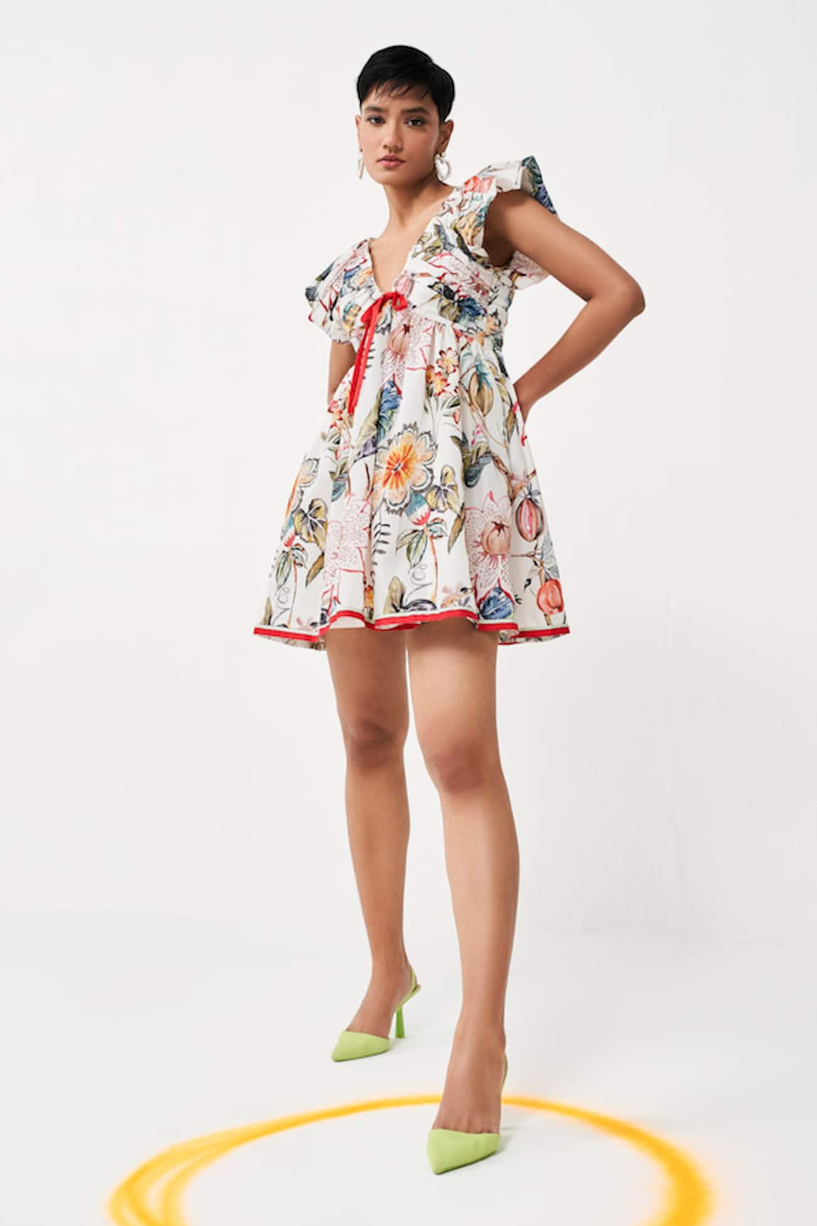 Verb by Pallavi Singhee Tropical Print Dress