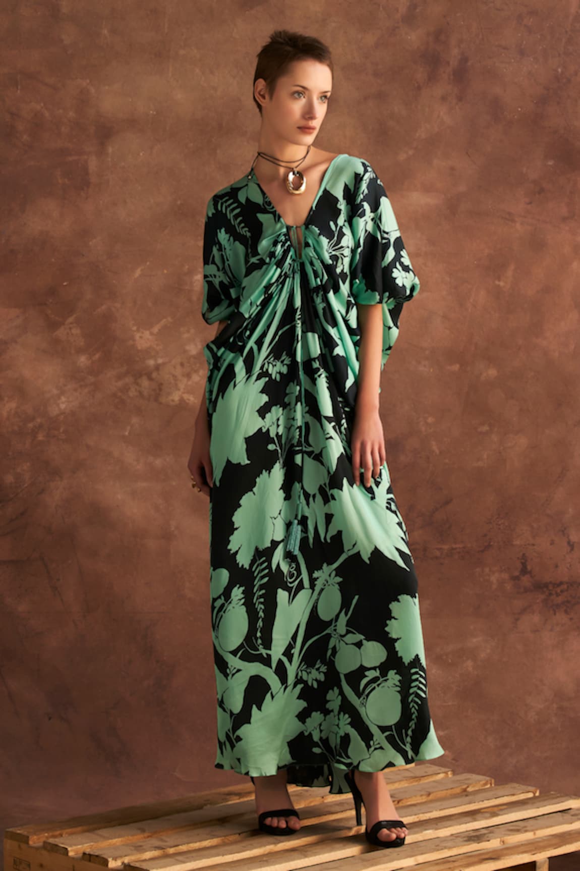 Verb by Pallavi Singhee Floral Print Kaftan