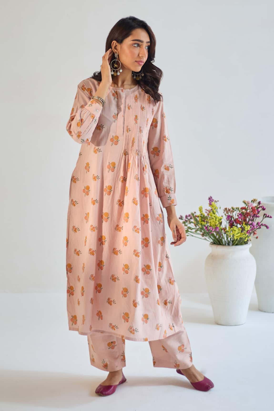 ta’assur Wildblossom Print Kurta With Pant