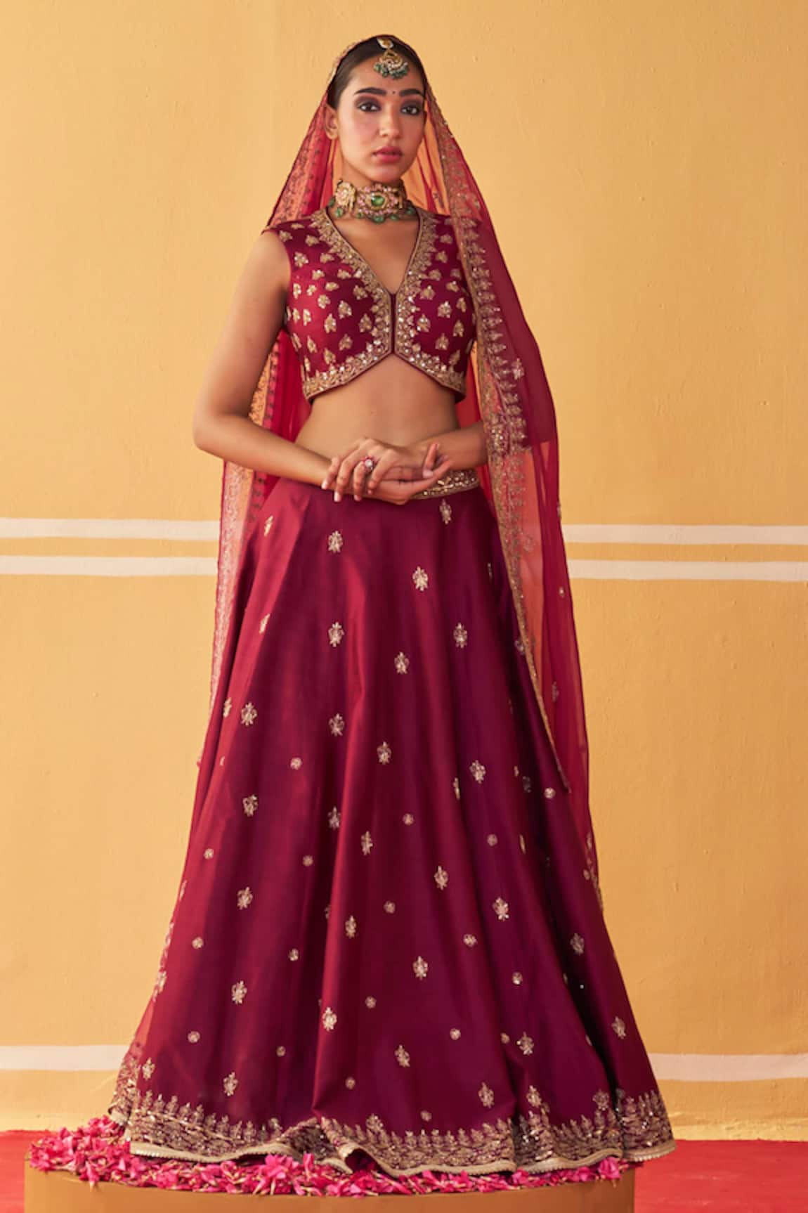 Jigar Mali Dori Embroidered Lehenga Set
