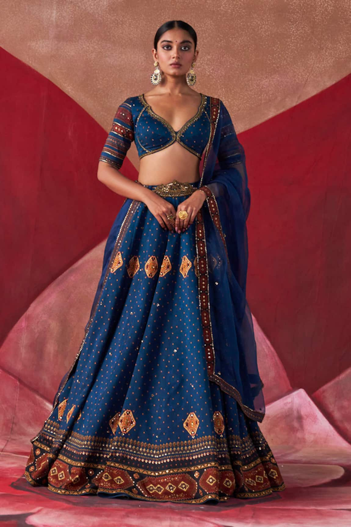 Jigar Mali Dori Hand Embroidered Lehenga Set