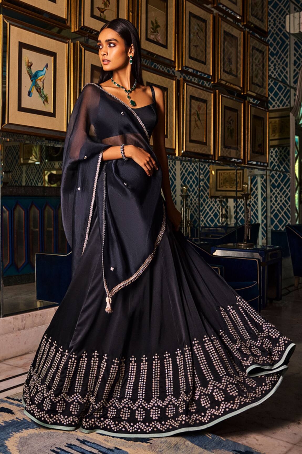 Dolly J Placement Zardozi Embroidered Lehenga Set 