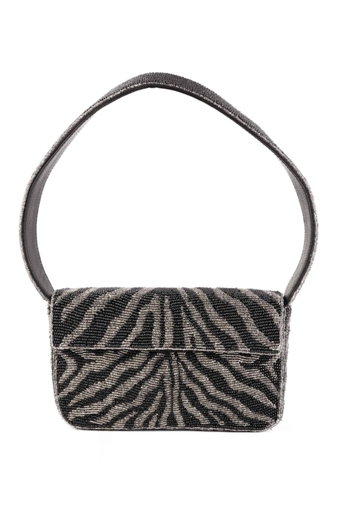 Gin & Tonic Zebra Bead Embellished Bag