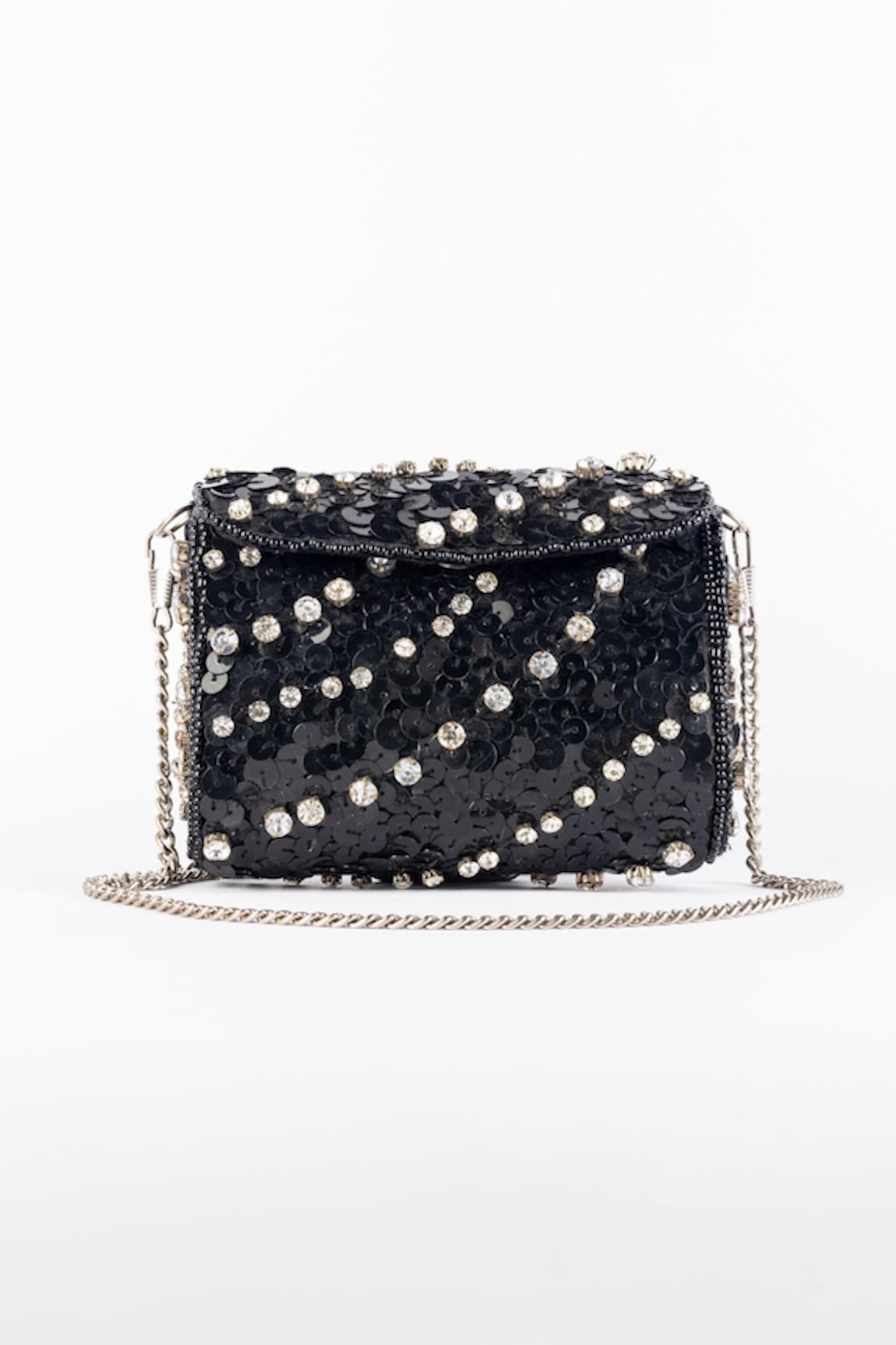 Gin & Tonic Jewel Stripe Embellished Sling Bag