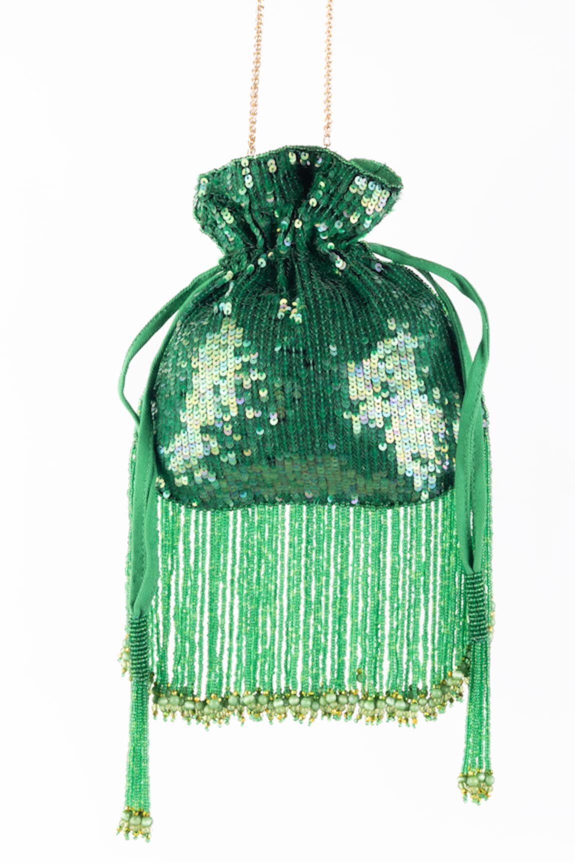 Gin & Tonic Sequin Tassel Embellished Potli