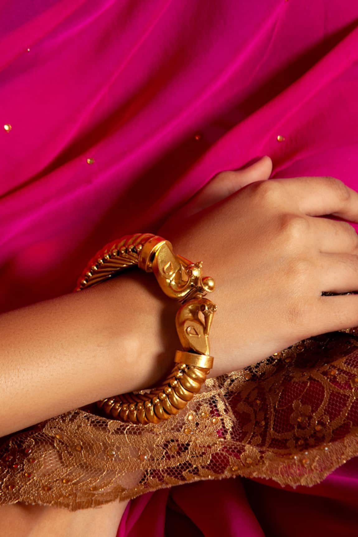 Neeta Boochra Peacock Splendor Sutlada Bangle