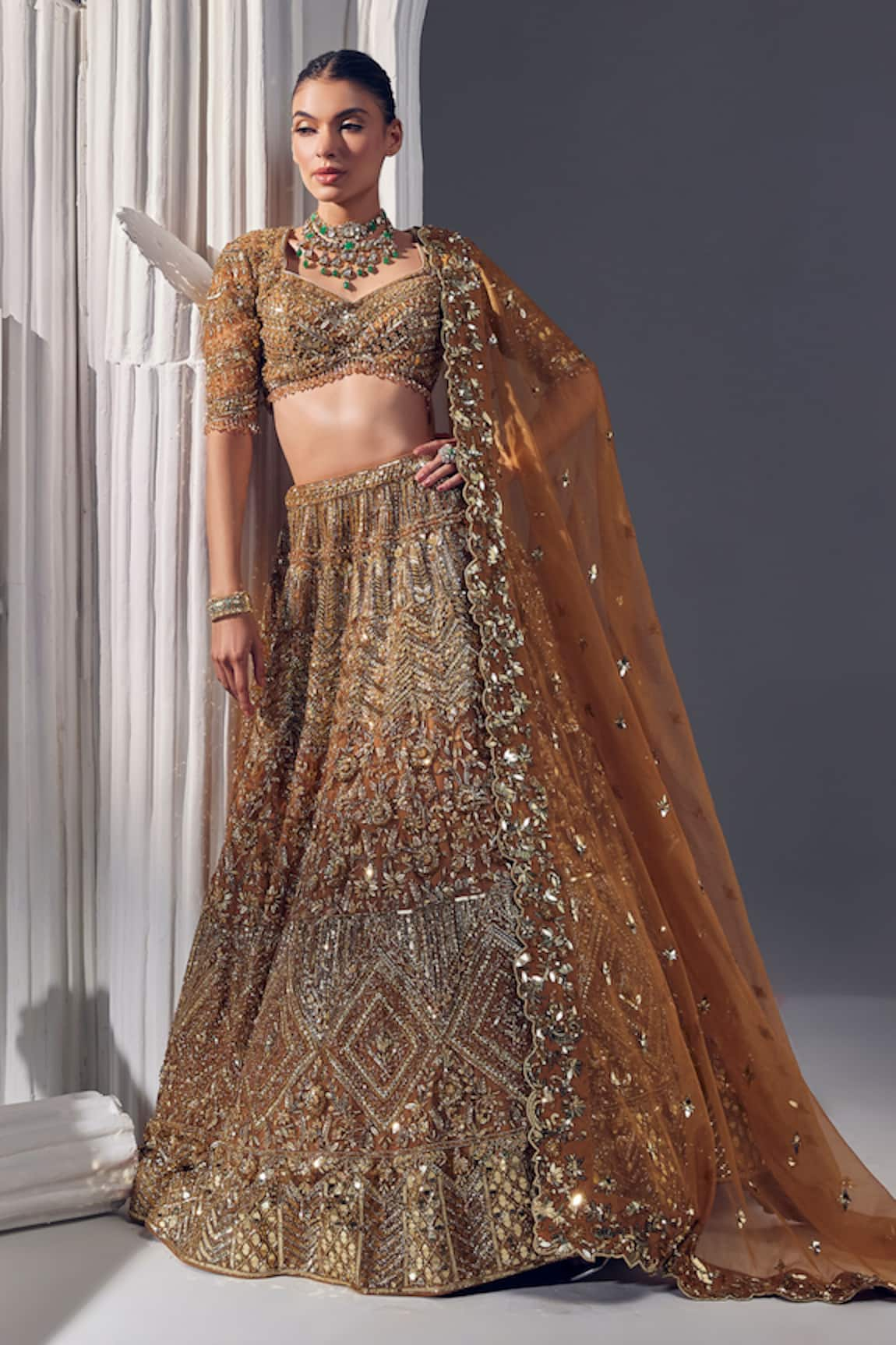 Ruchika Hurria Tassel Detailed Lehenga Blouse Set