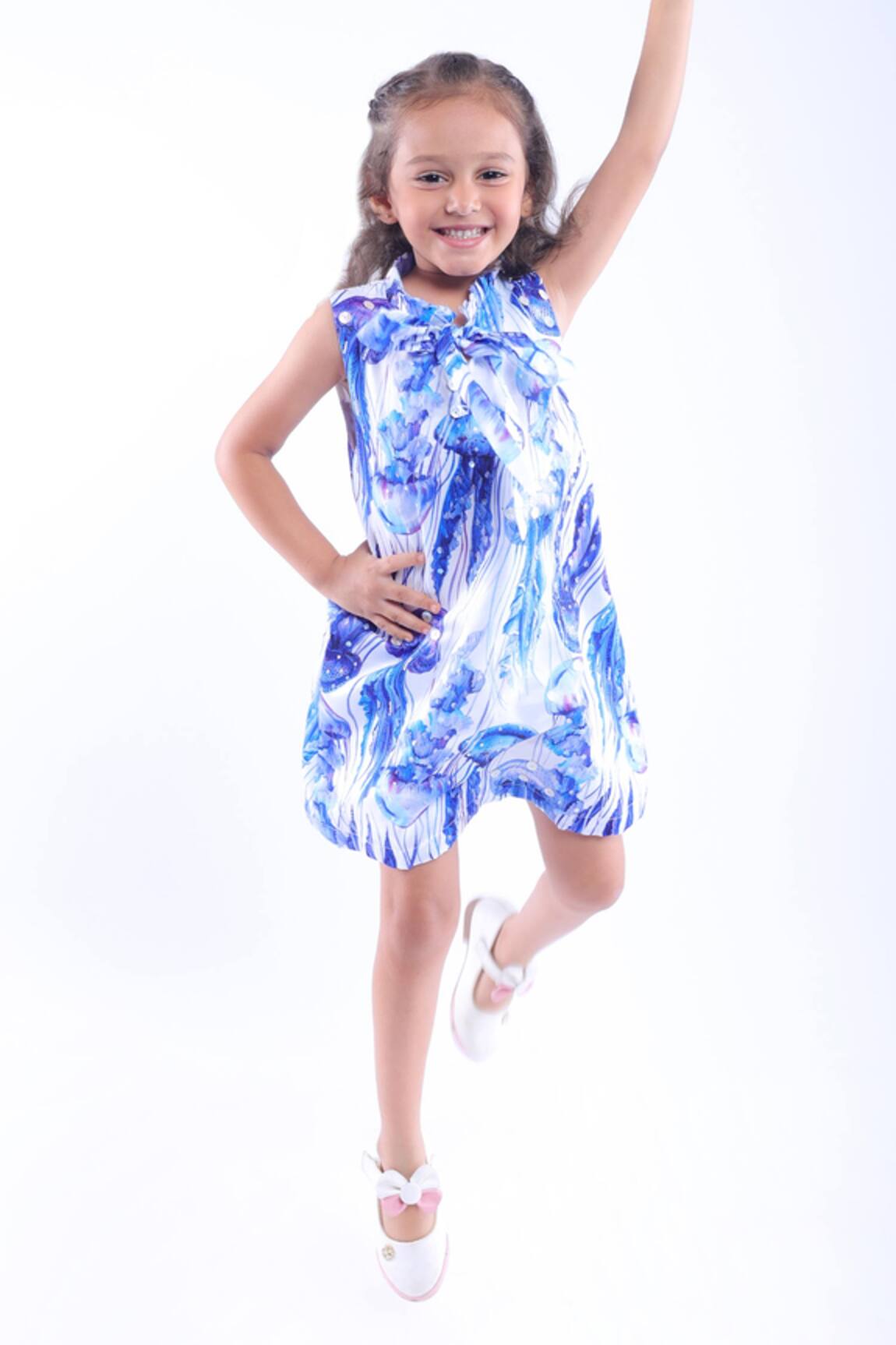 LA DEE DA Jelly Fish Printed Short Dress