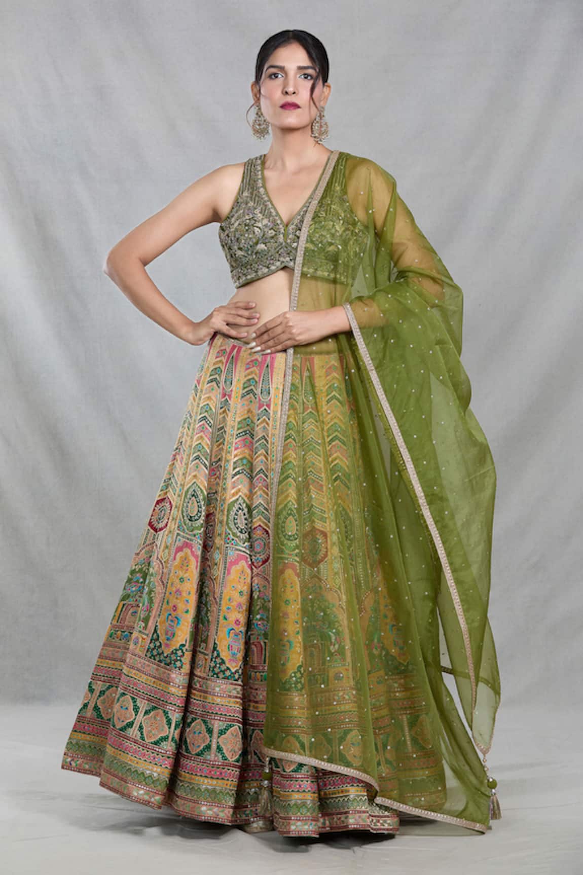Samyukta Singhania Royal Mahal Banarasi Silk Lehenga Set