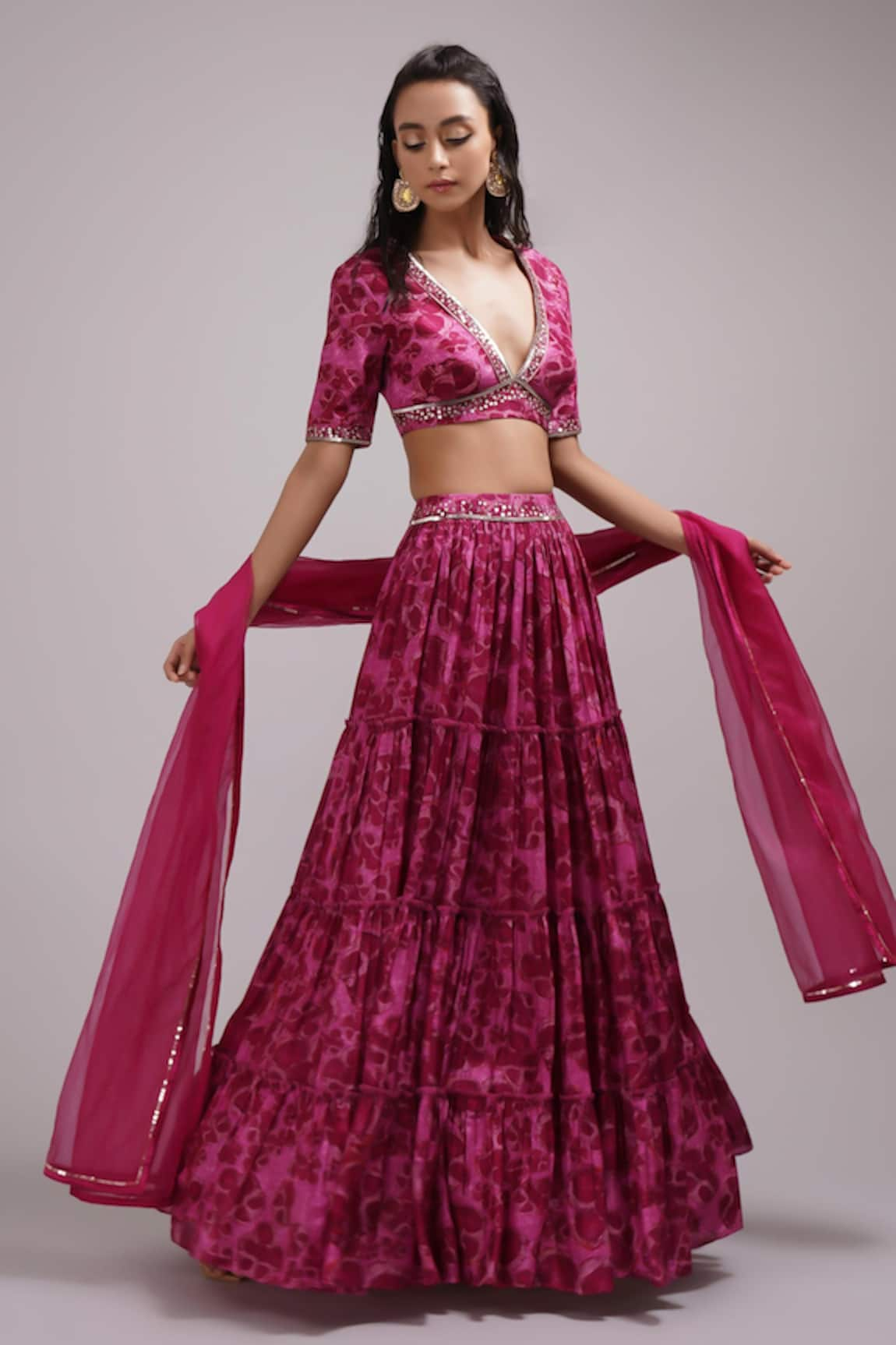 Breathe by Aakanksha Singh Chrisoula Print Lehenga Set