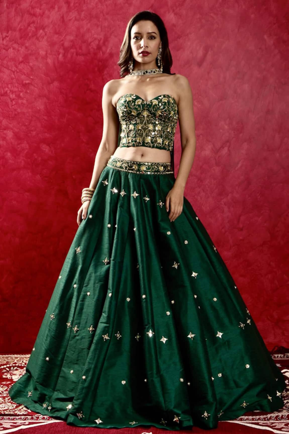 Rashika Sharma Aarzu Embroidered Lehenga Corset Set