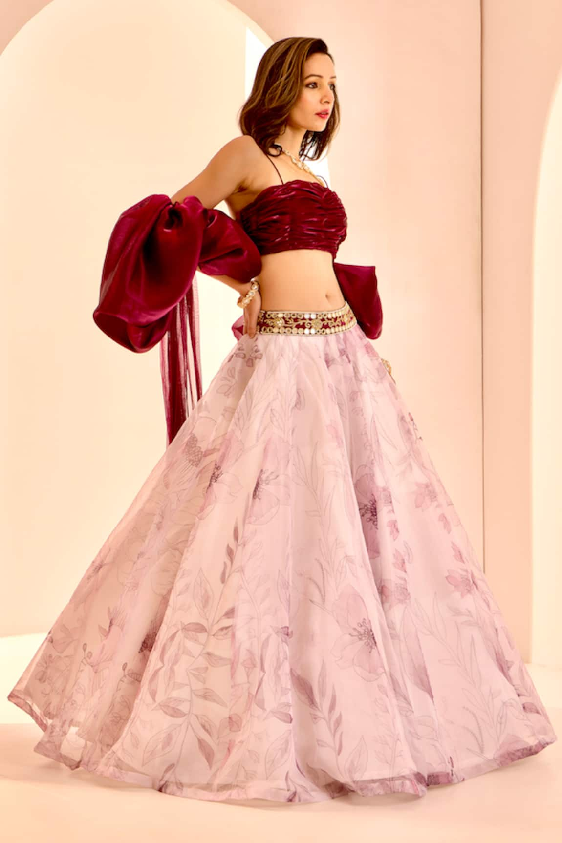 Rashika Sharma Printed Lehenga Set With Shrug