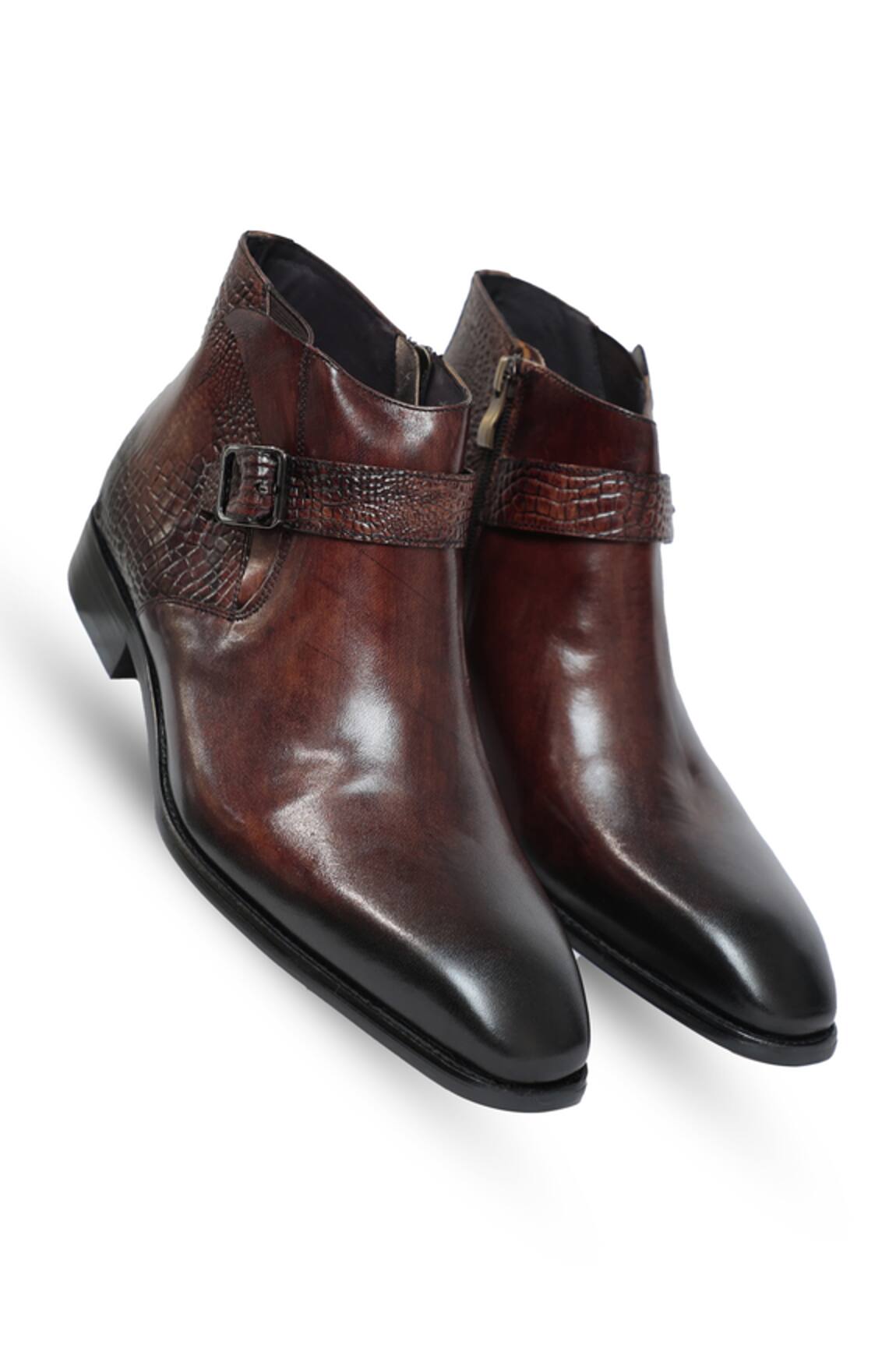 Vantier Henry Smith Textured Boots
