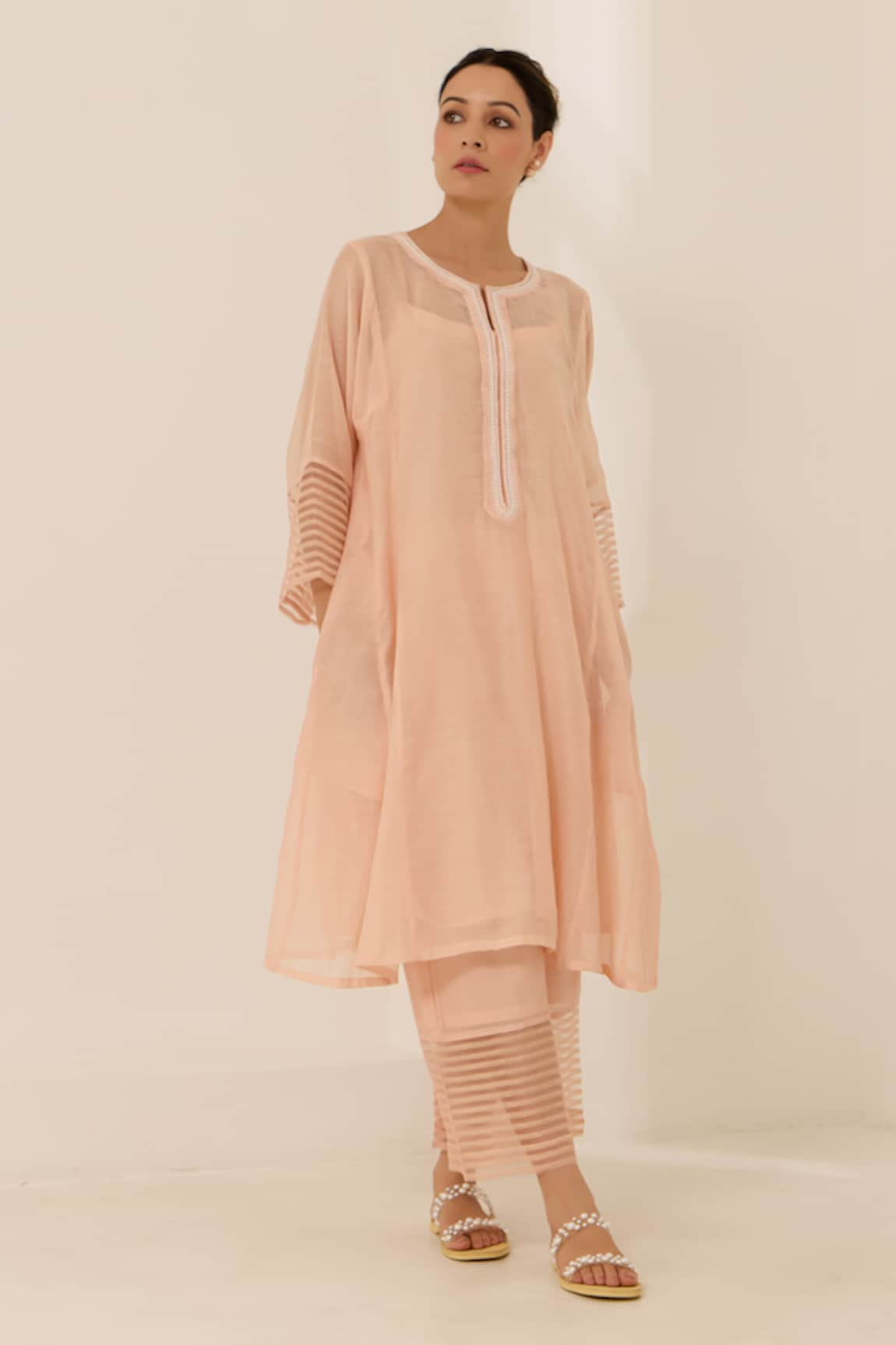 Label Mansi Nagdev Emilie Textured Kurta & Pant Set