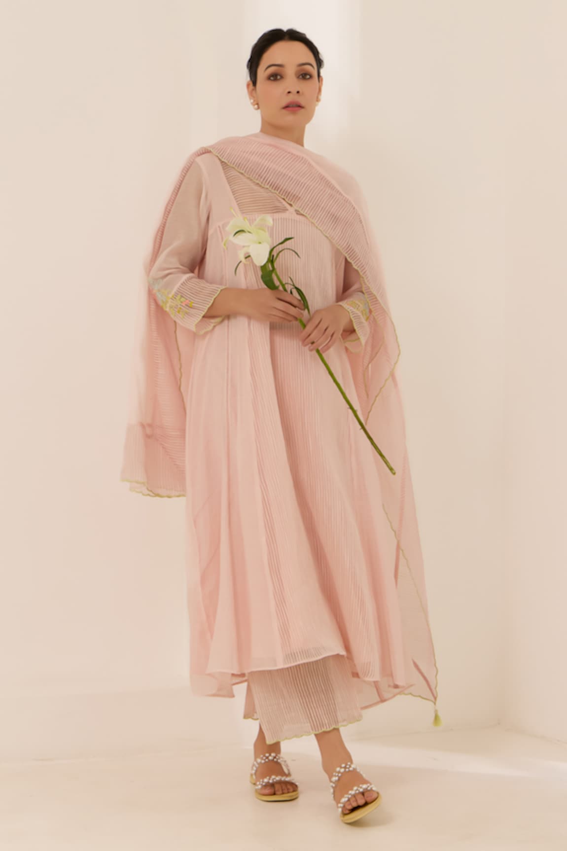 Label Mansi Nagdev Lilybeth Textured Kurta Set