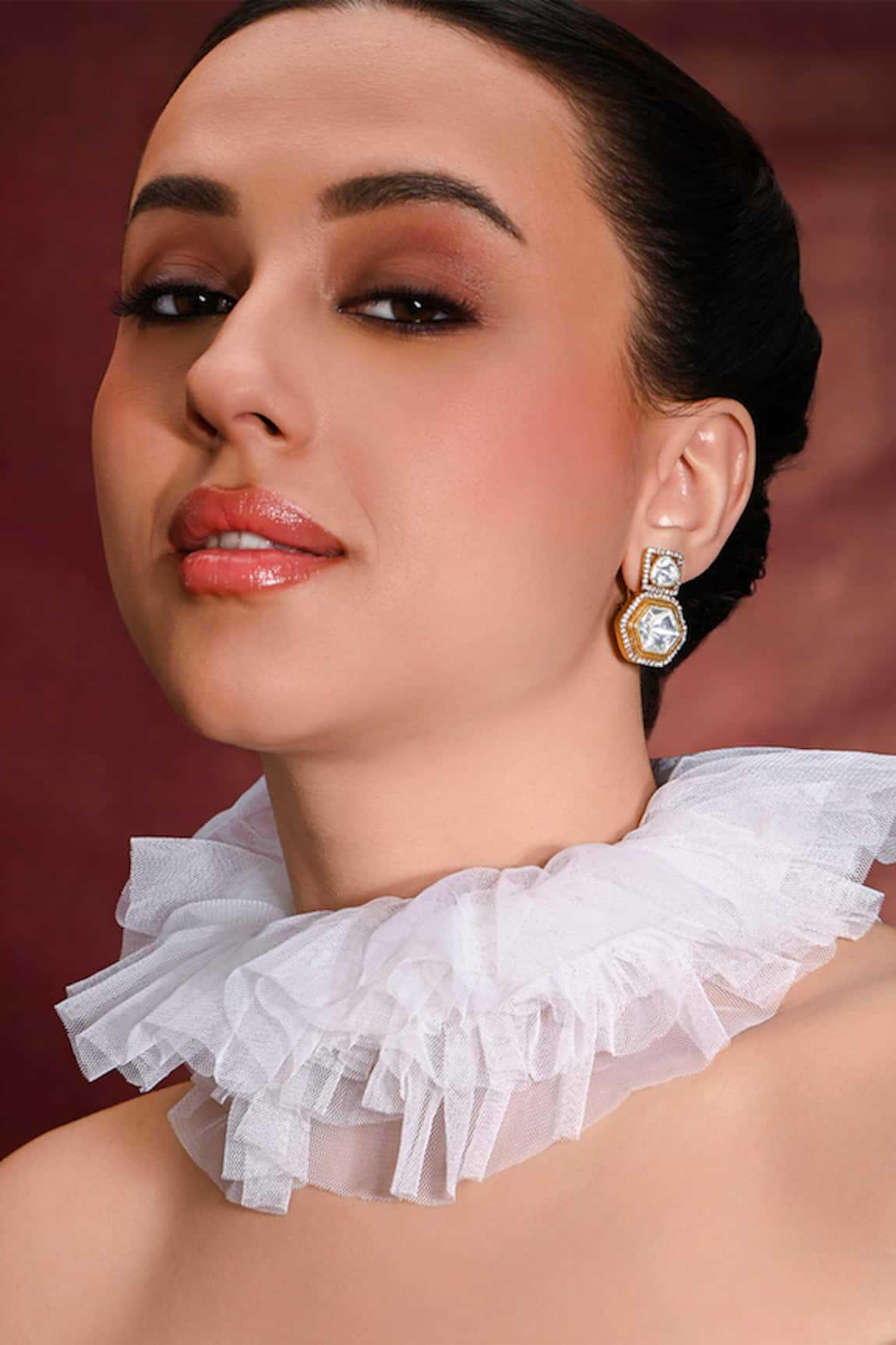 joules by radhika Glam Embellished Stud Earrings