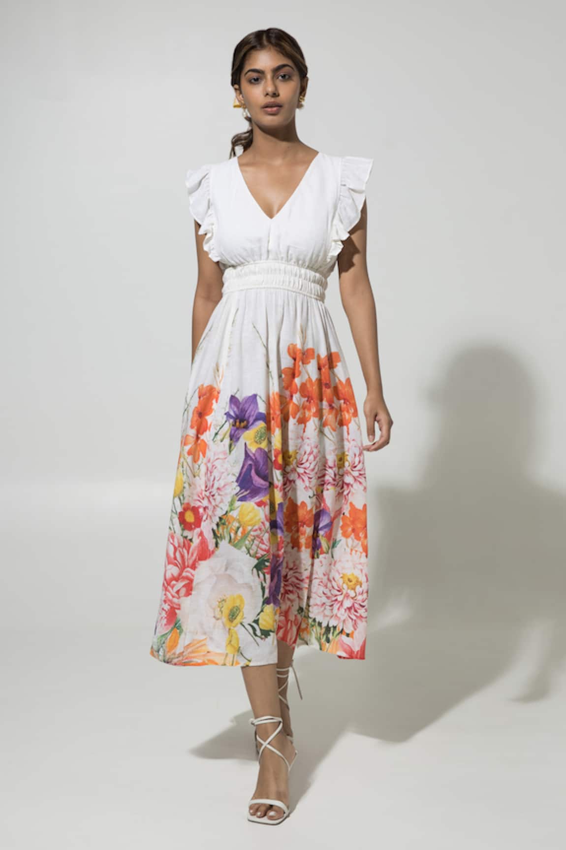 Sobariko Floral Print Dress