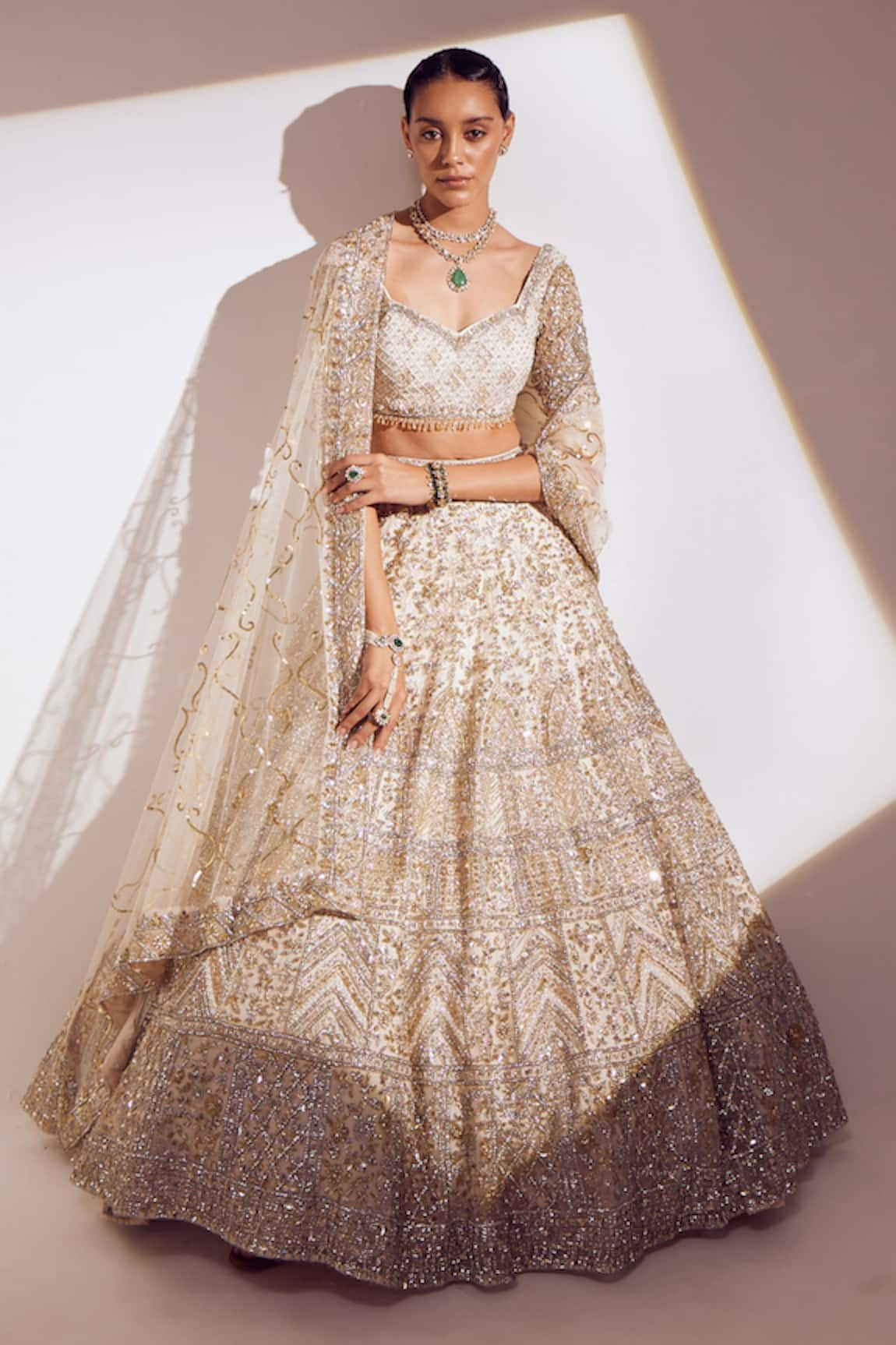 Ruchika Hurria 3D Embroidered Bridal Lehenga Set