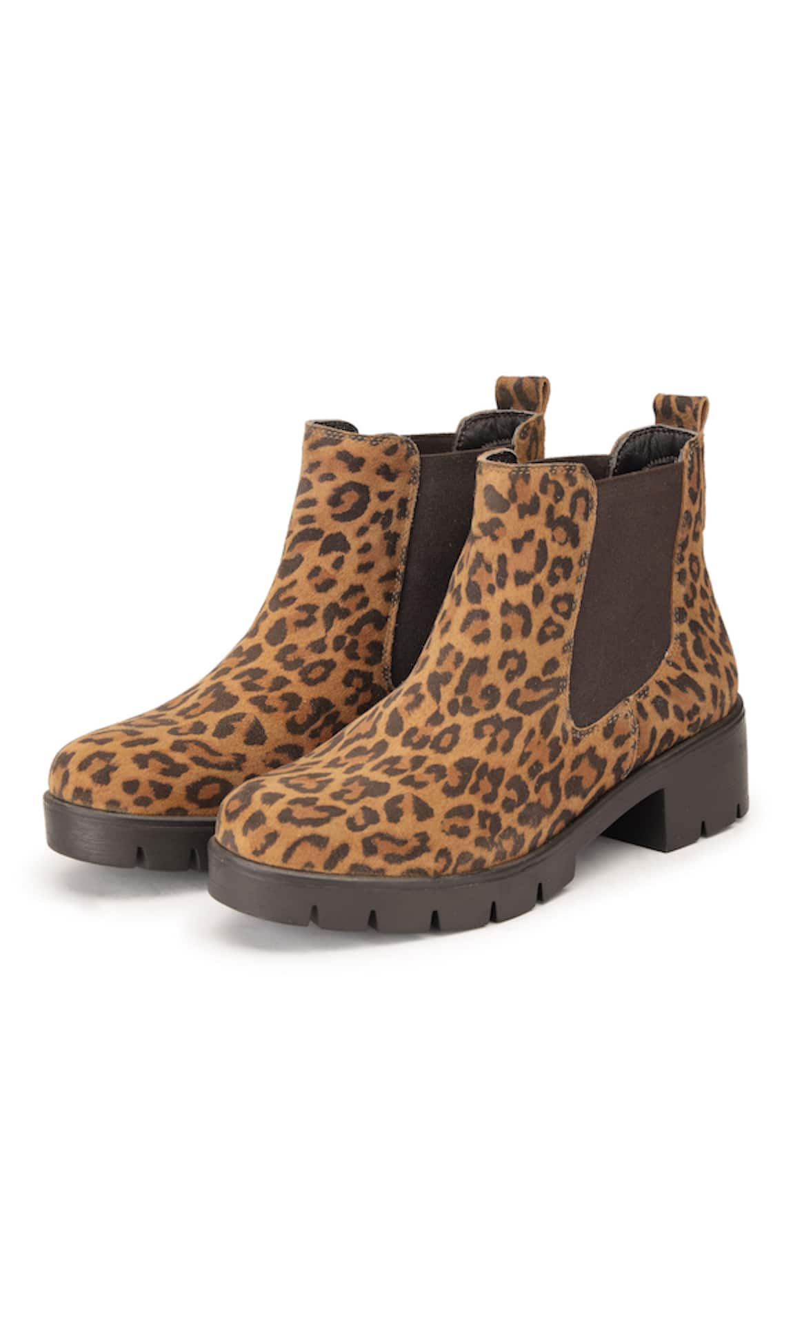 Dang Shoes Leo Chelsea Animal Print Boots