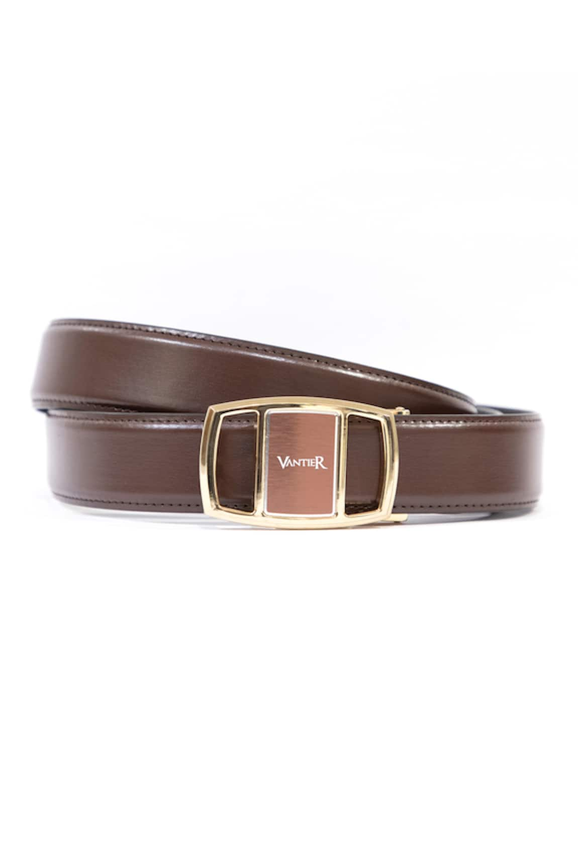 Vantier Cut-out Buckled Leather Belt