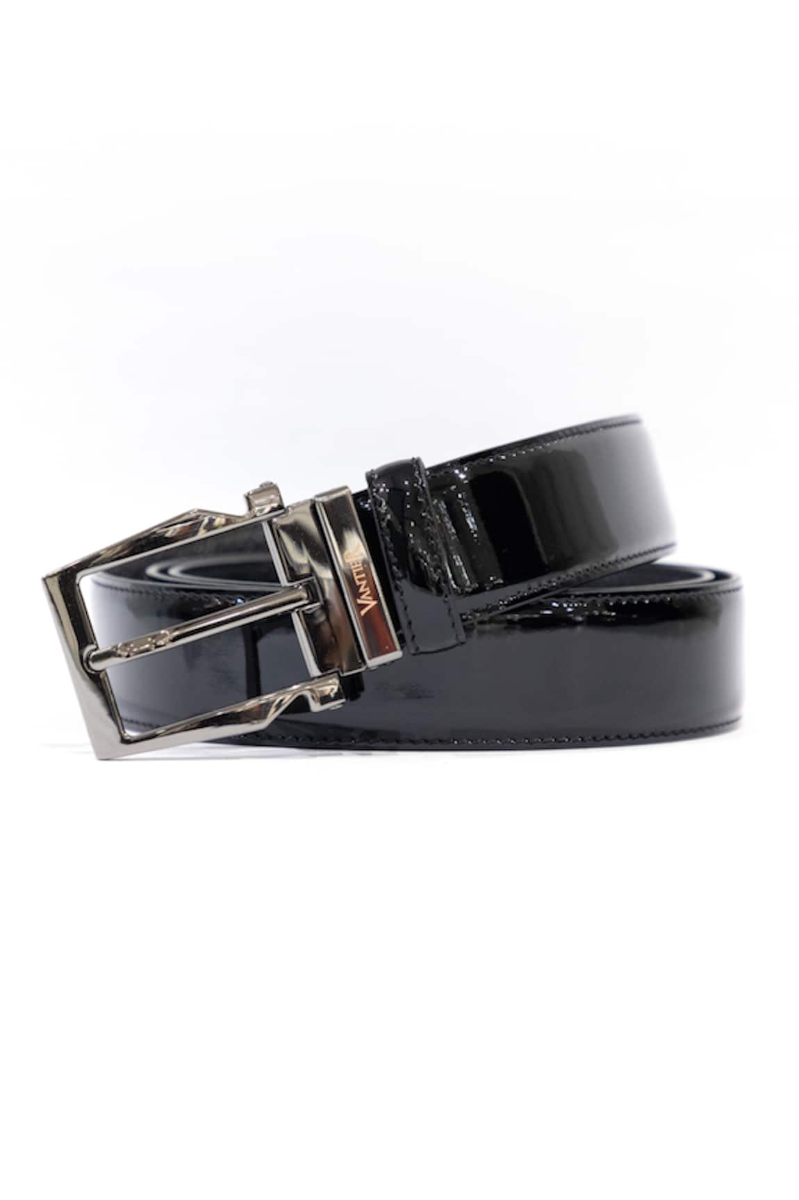 Vantier Glossy Patent Leather Belt