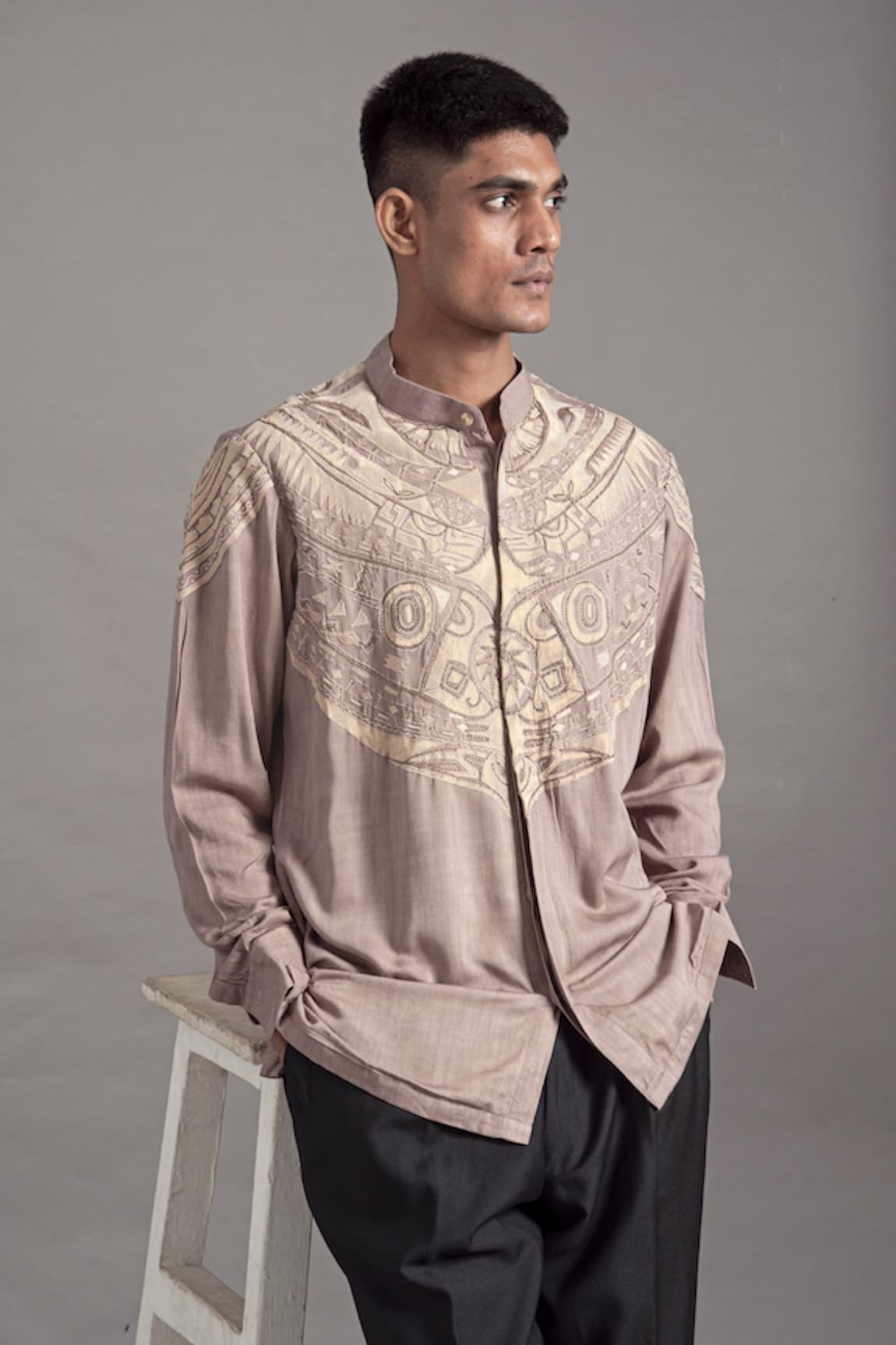 Arun verma Applique Embellished Shirt Kurta With Pant