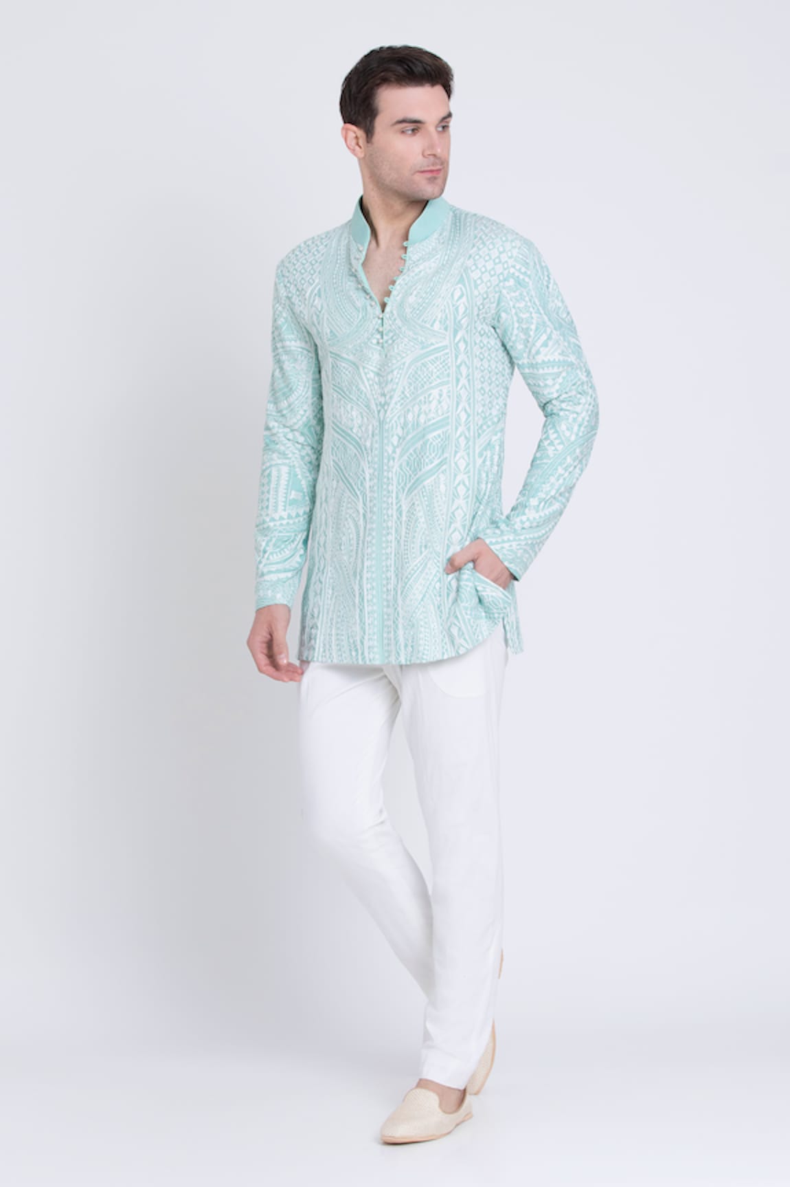 Arun verma Floral Embroidered Kurta