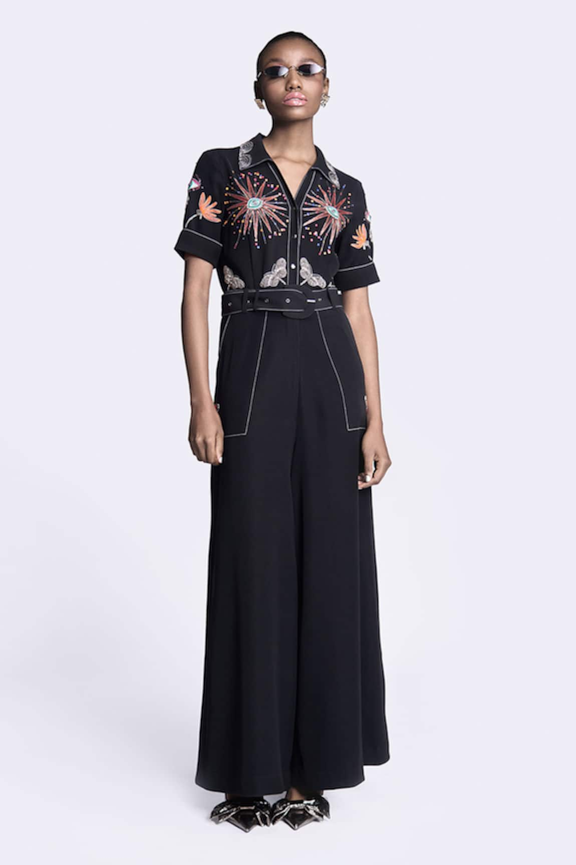 Shahin Mannan I Can Fly Embroidered Jumpsuit