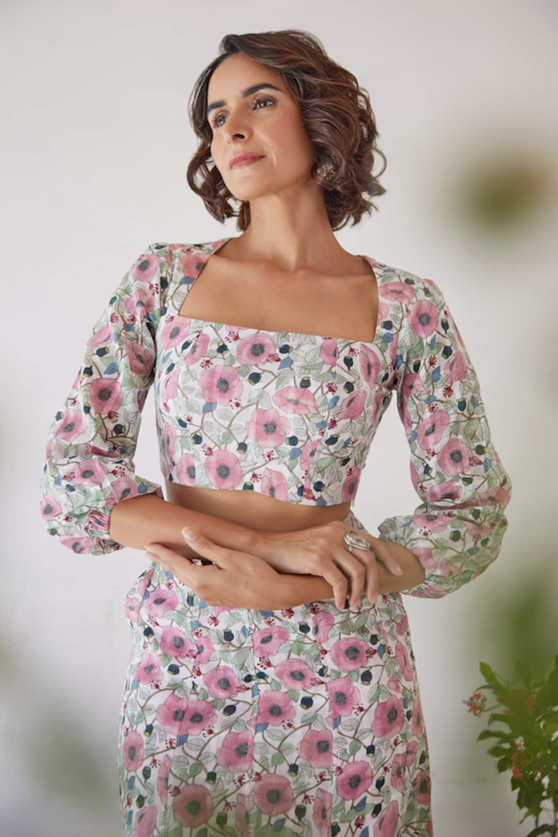 Baise Gaba Jade Floral Print Top