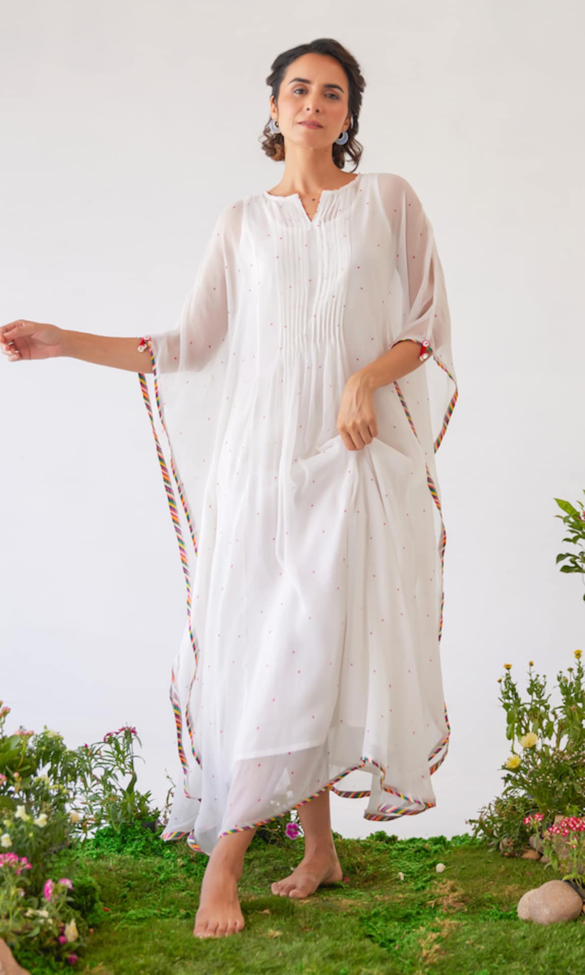 Baise Gaba Raahat Floral Print Chiffon Kaftan