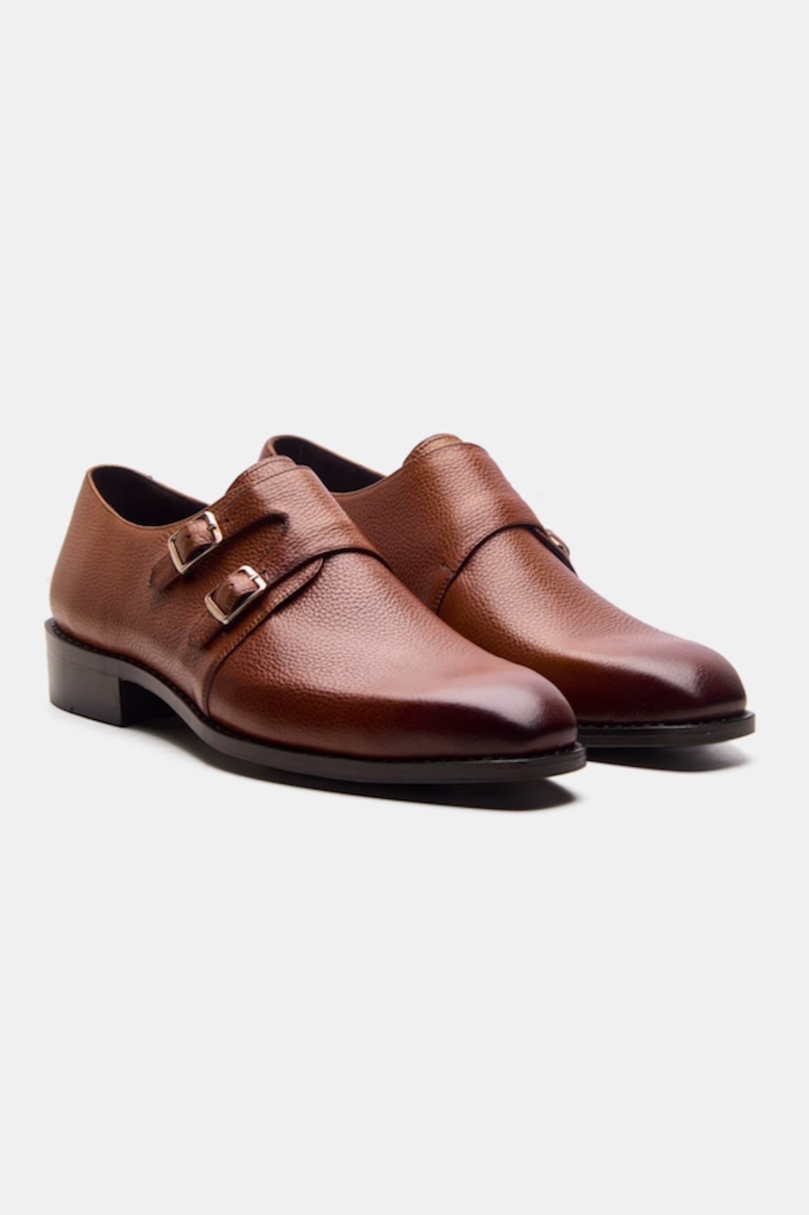 Kozasko Goodyear Welted Double Strap Monks