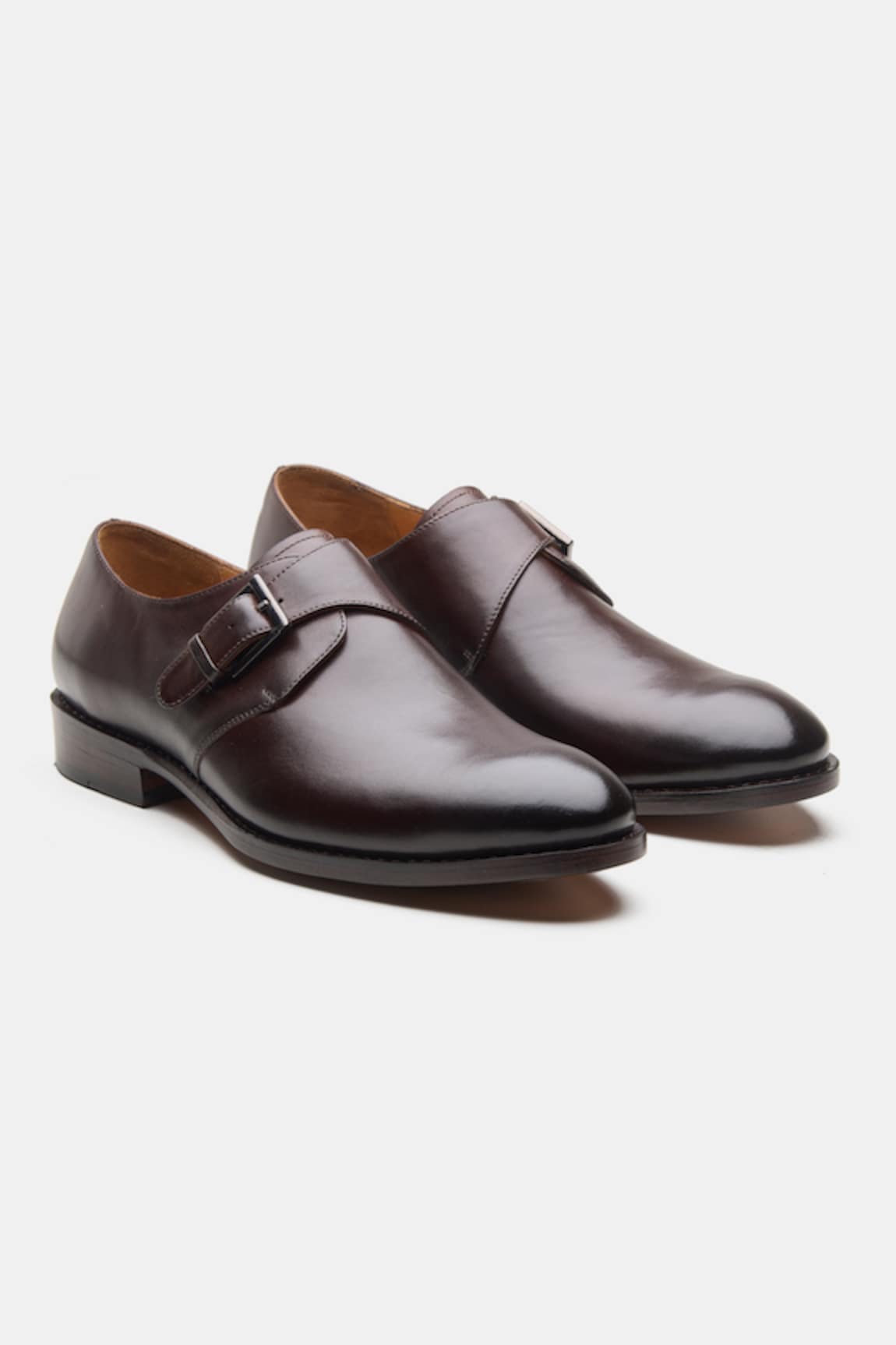 Kozasko Goodyear Welted Single Strap Monk Shoes