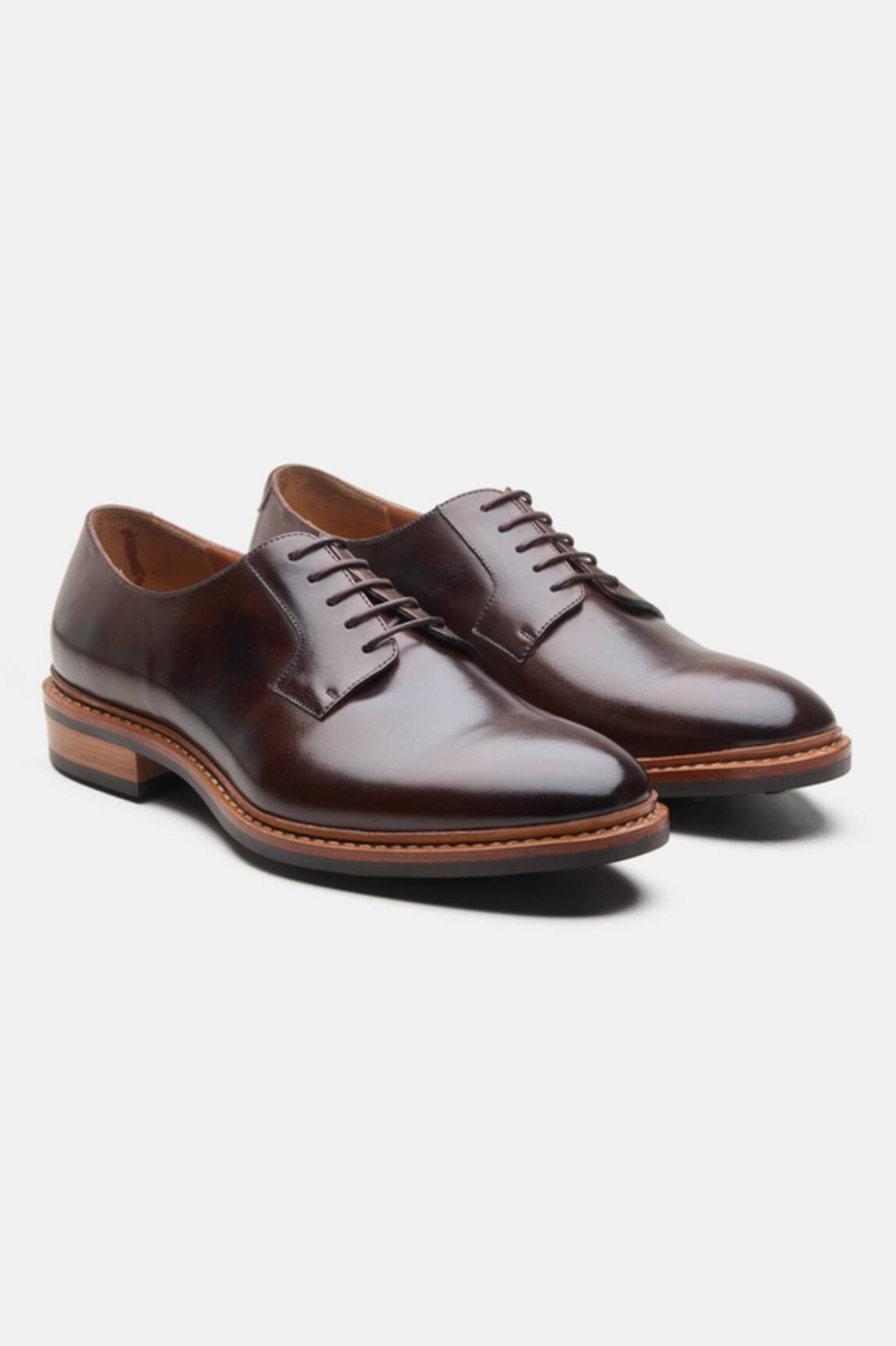 Kozasko Goodyear Welted Plain Toe Blutcher Shoes