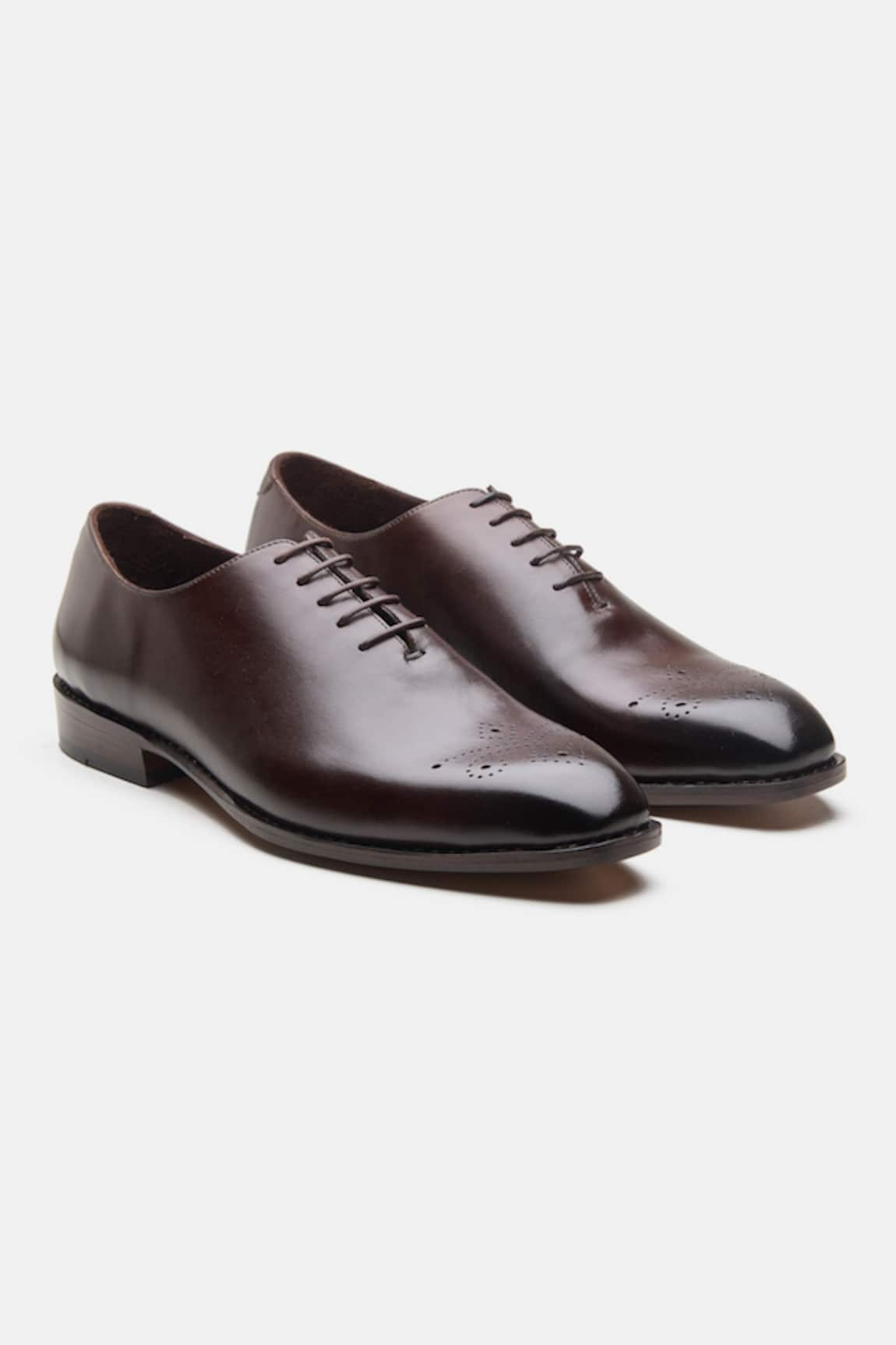 Kozasko Goodyear Welted Chisel Toe Wholecut Oxfords