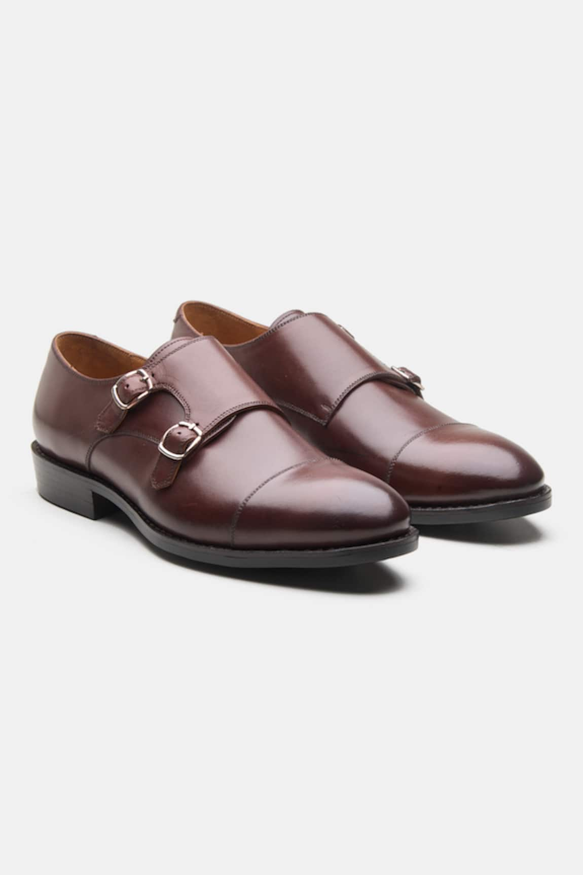 Kozasko Goodyear Welted Double Strap Monk Shoes