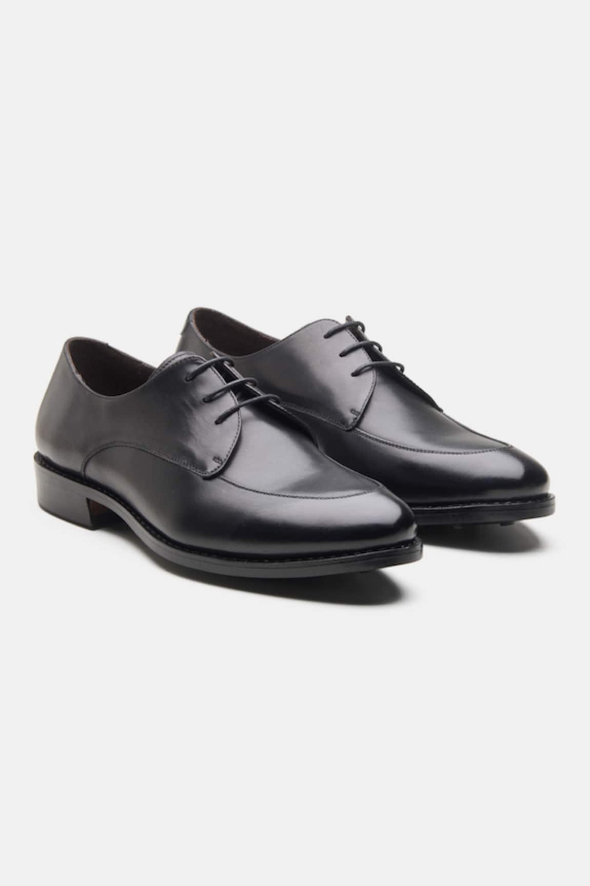 Kozasko Goodyear Welted Apron Toe Derby Shoes