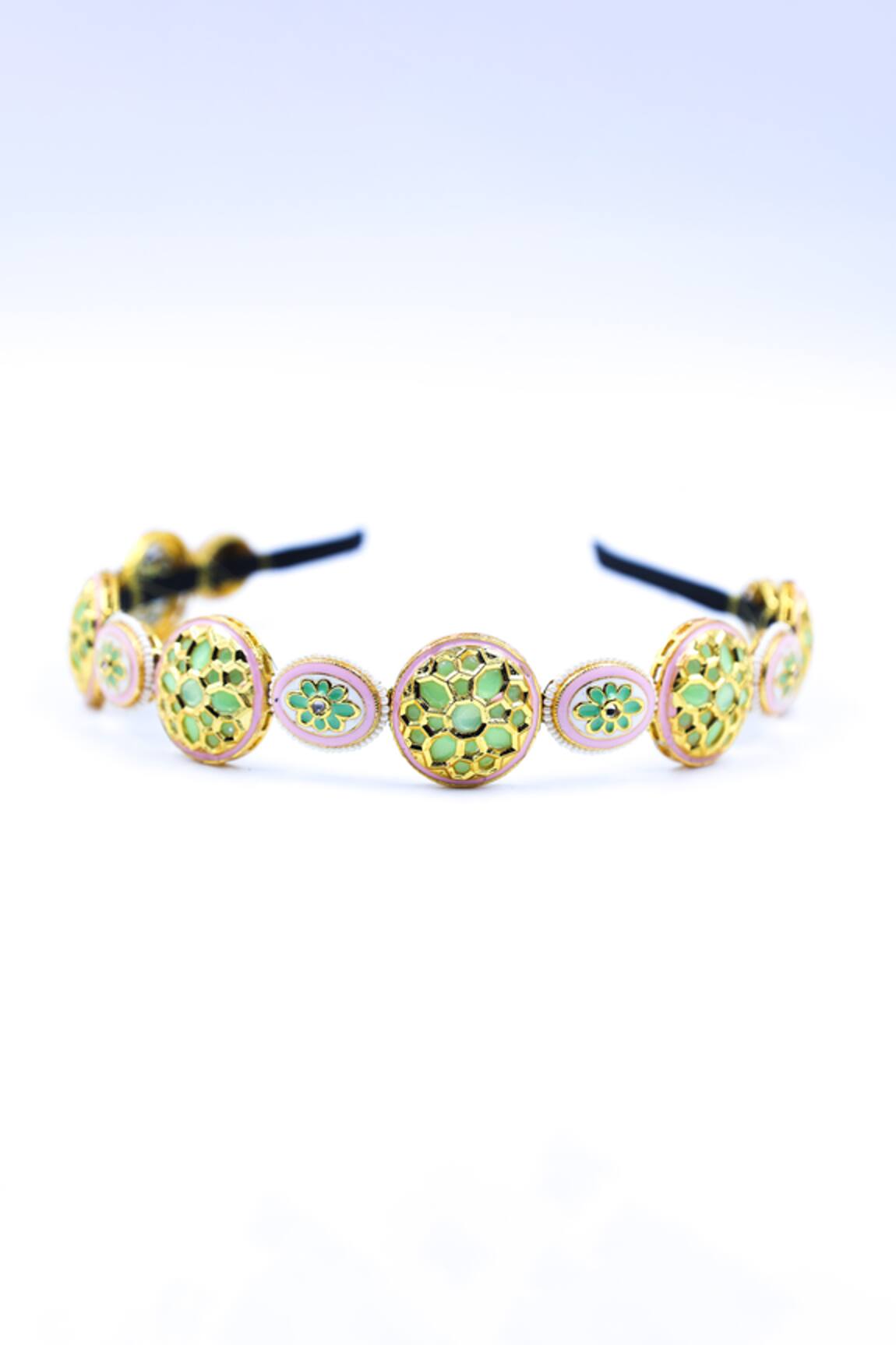 Foot Fuel Cut-Out Brooch Hairband 