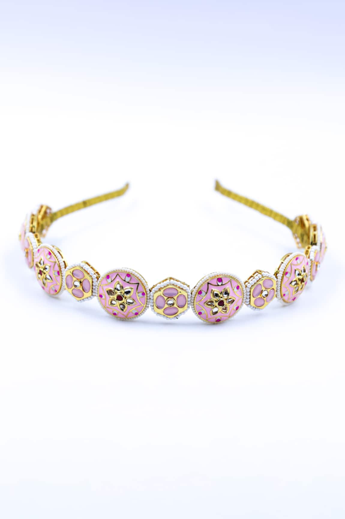 Foot Fuel Bead Embellished Cutwork Hairband 