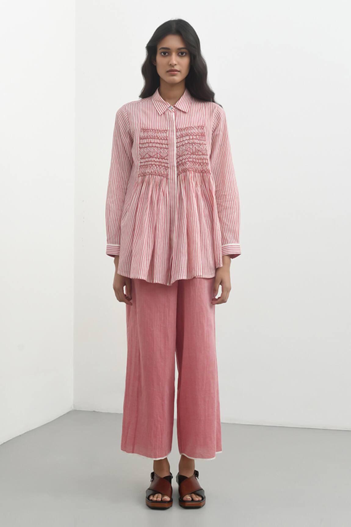 Payal Pratap Makrinitsa Striped Print Shirt